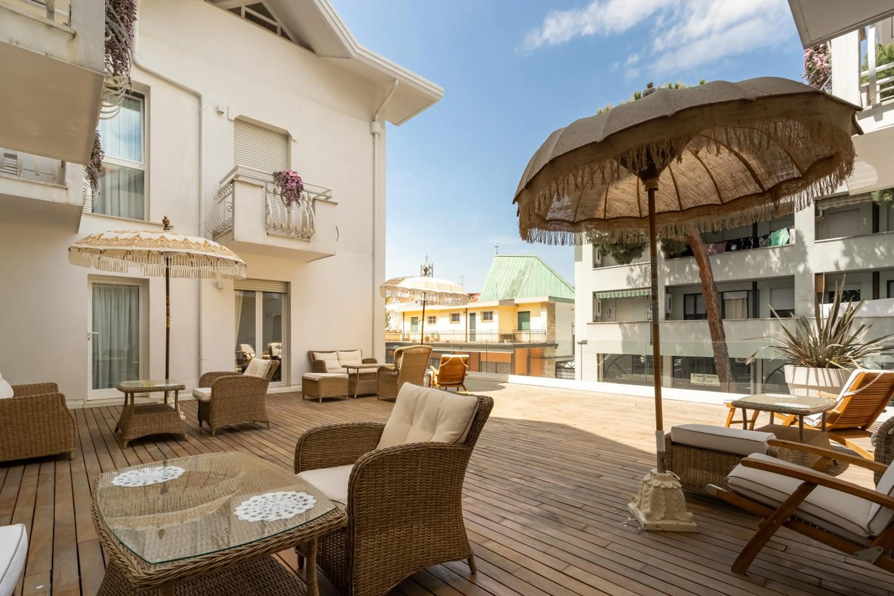 Balcony/Terrace in Hotel Estense