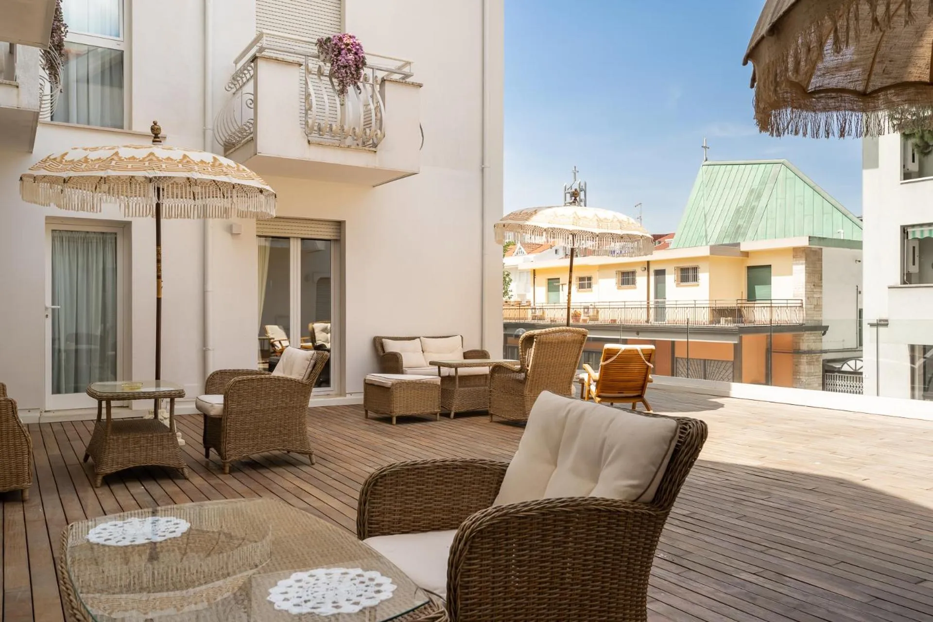 Balcony/Terrace in Hotel Estense