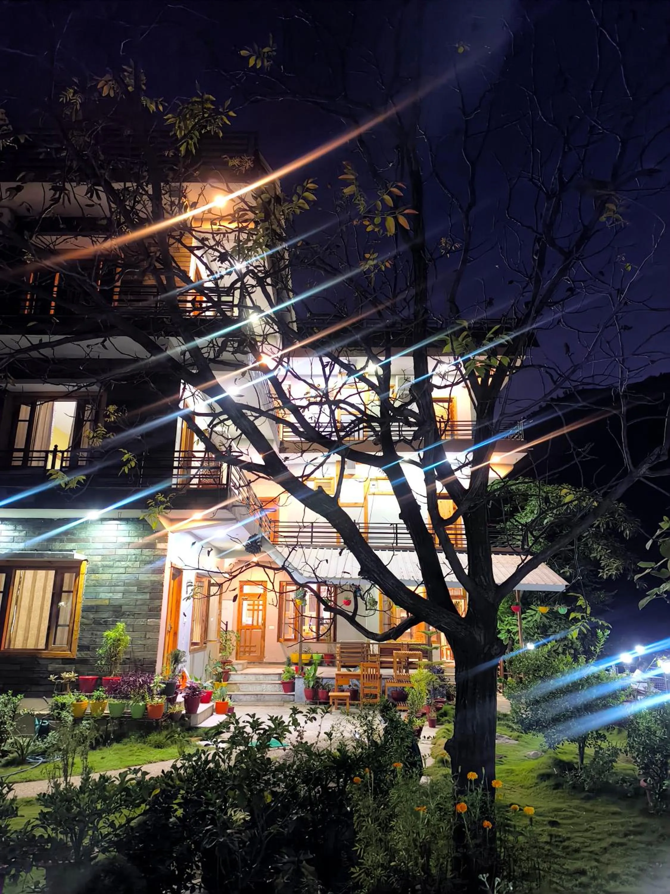 Garden view in Tirthan Grand Riverside