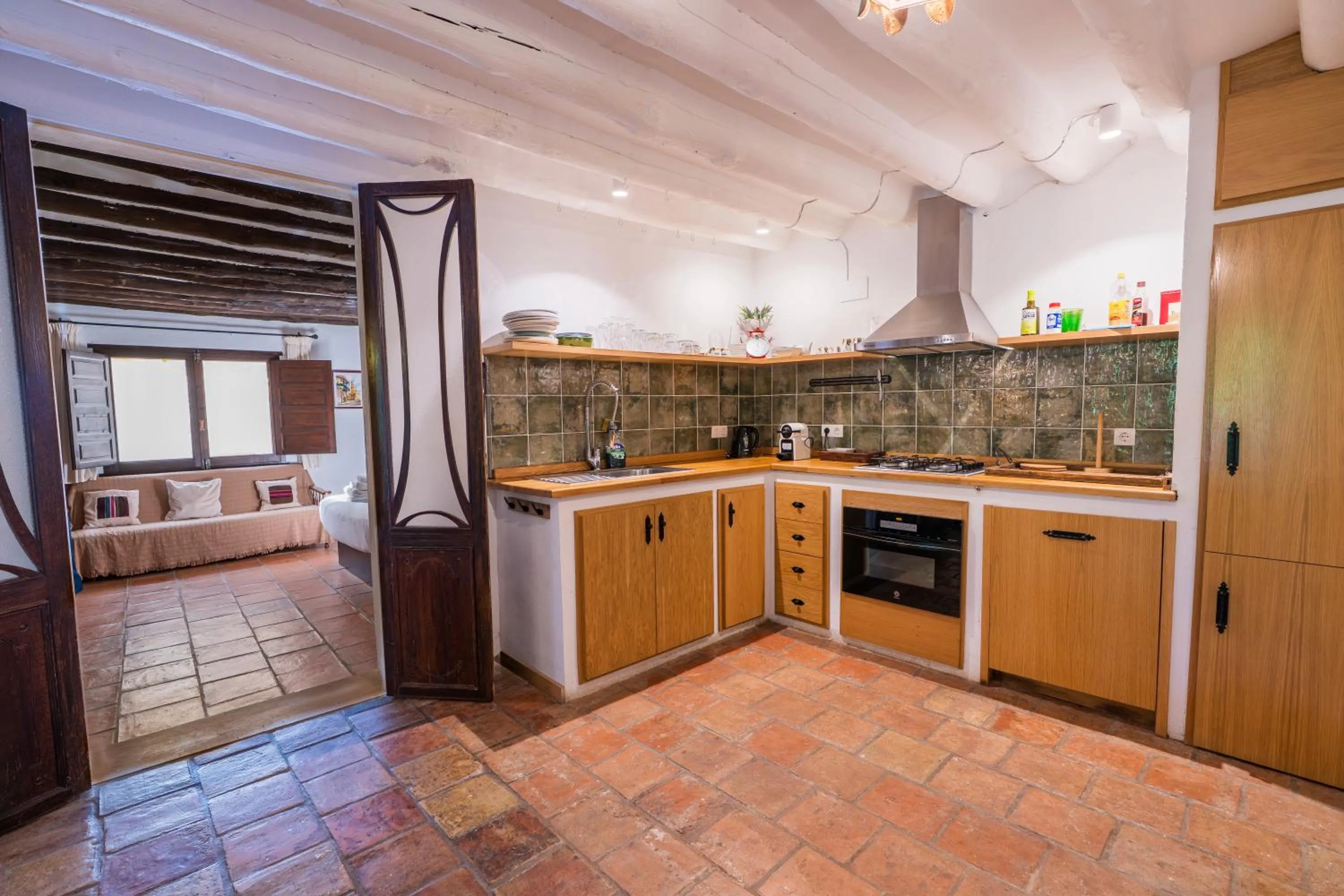 kitchen in Hotel Rural Alqueria de los lentos