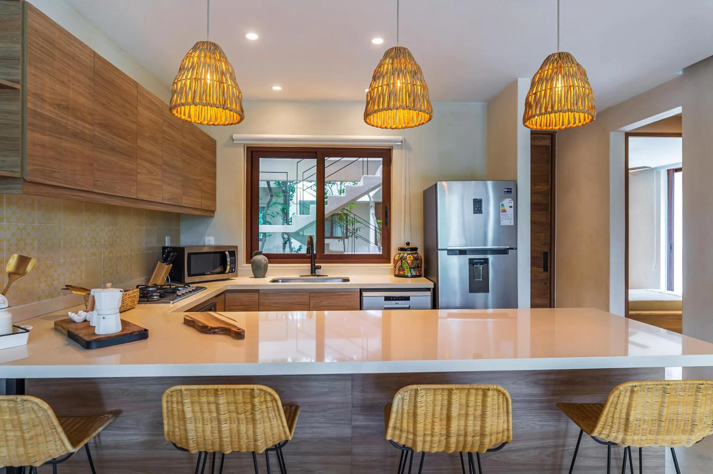 Kitchen or kitchenette in Casa Wahh