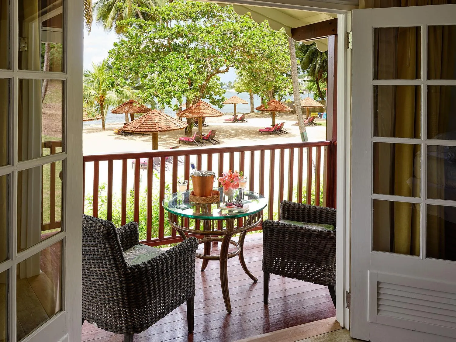 Balcony/Terrace in East Winds St. Lucia- All Inclusive