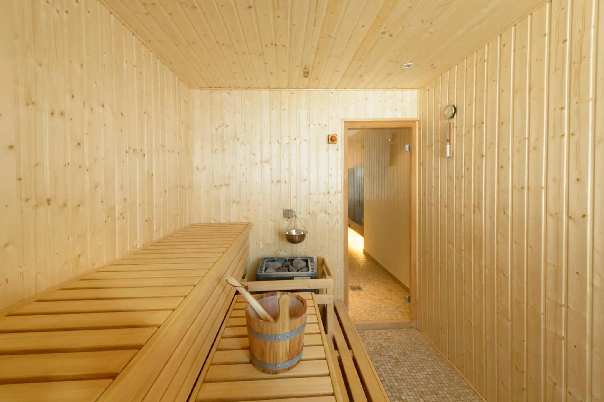 Sauna in Hotel Am Tiefwarensee