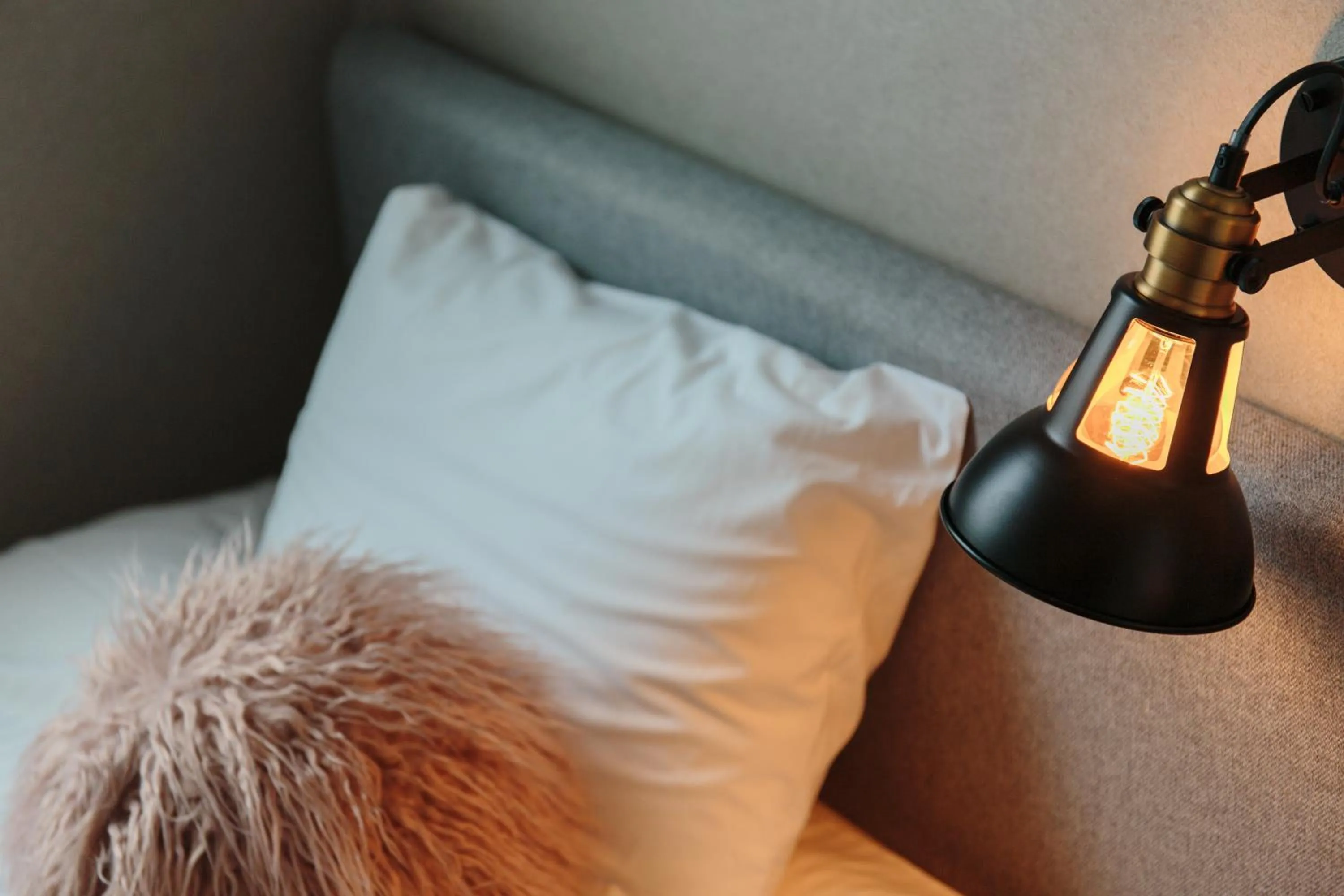 Bed in Lampstand STAY Asahikawa