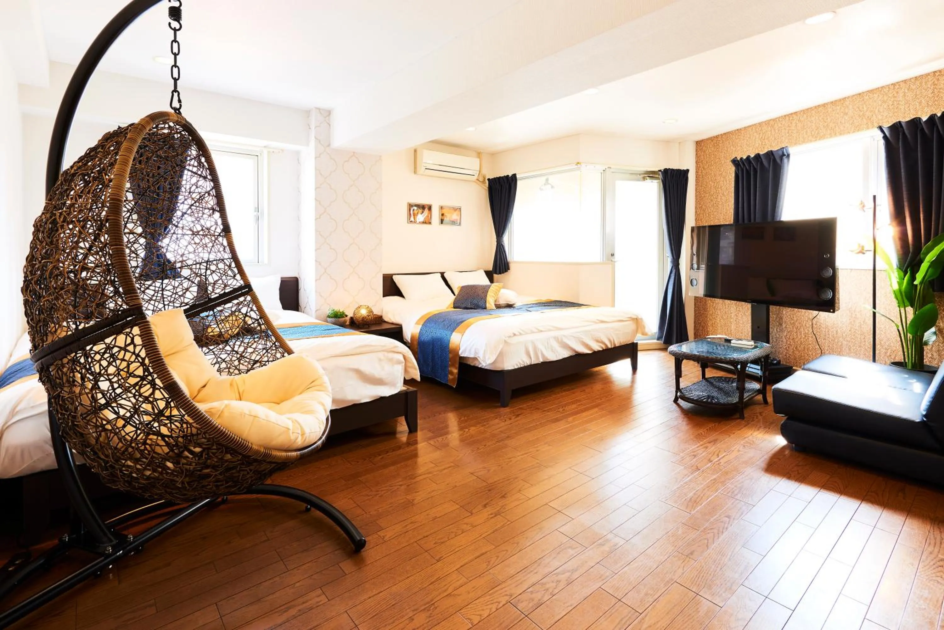 Bed in S'CASA NishiShinjuku