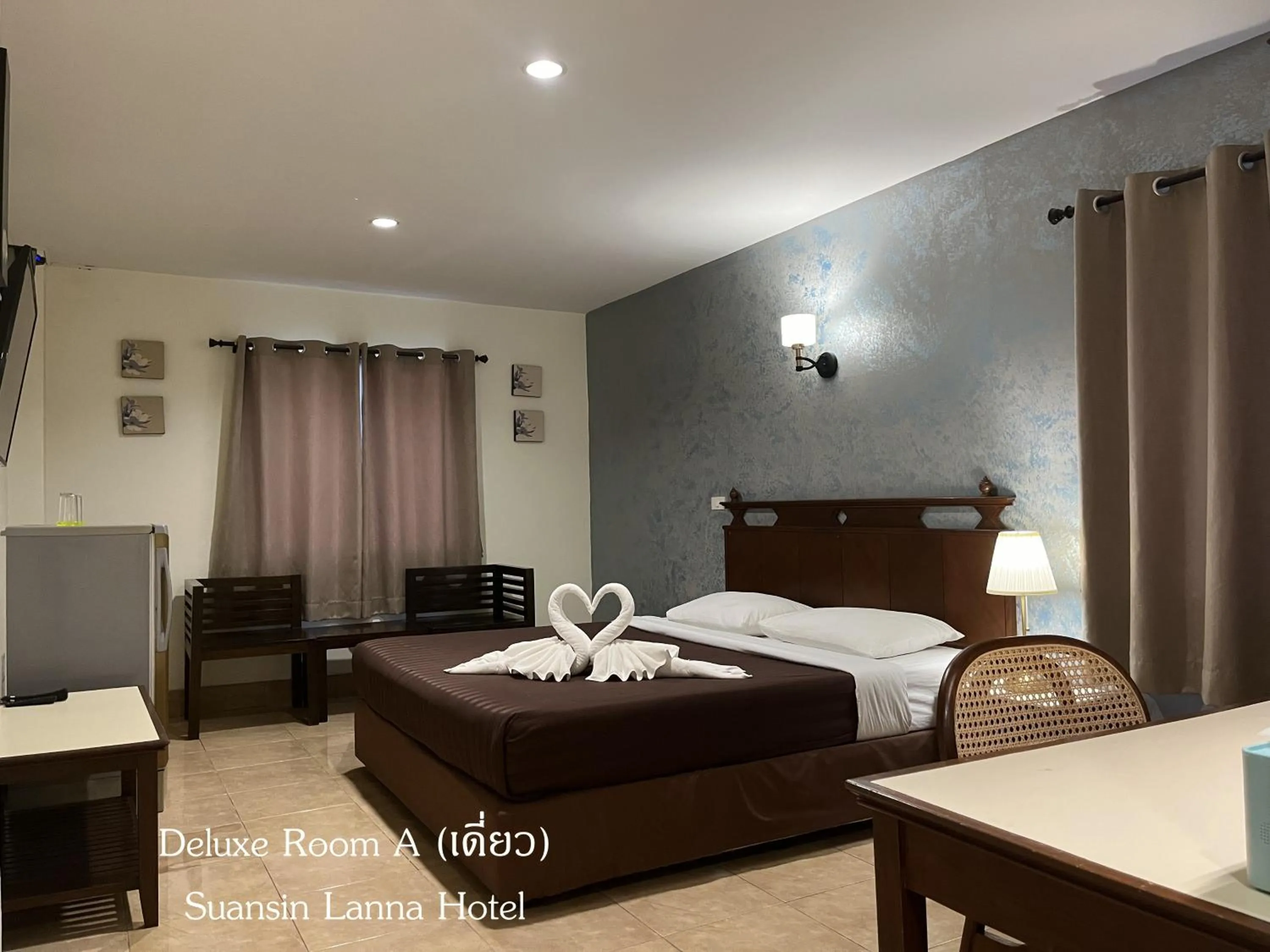 Bed in Suansin Lanna Hotel