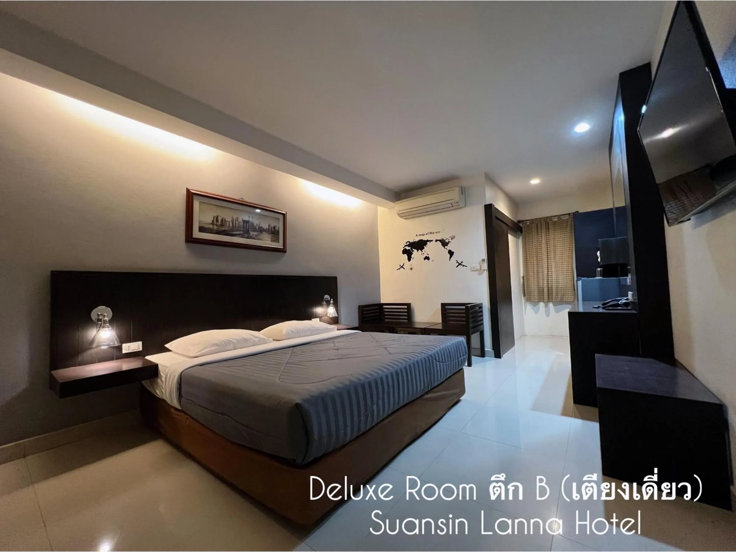 Photo of the whole room, Bed in Suansin Lanna Hotel