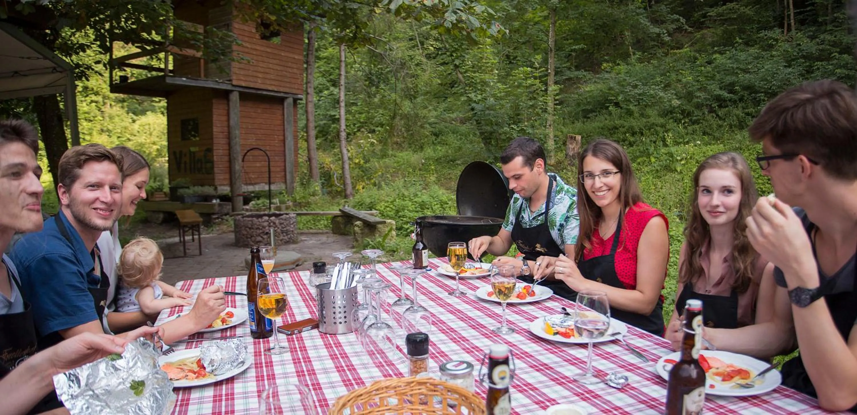 BBQ facilities in Forellenhof Rössle Hotel & Restaurant