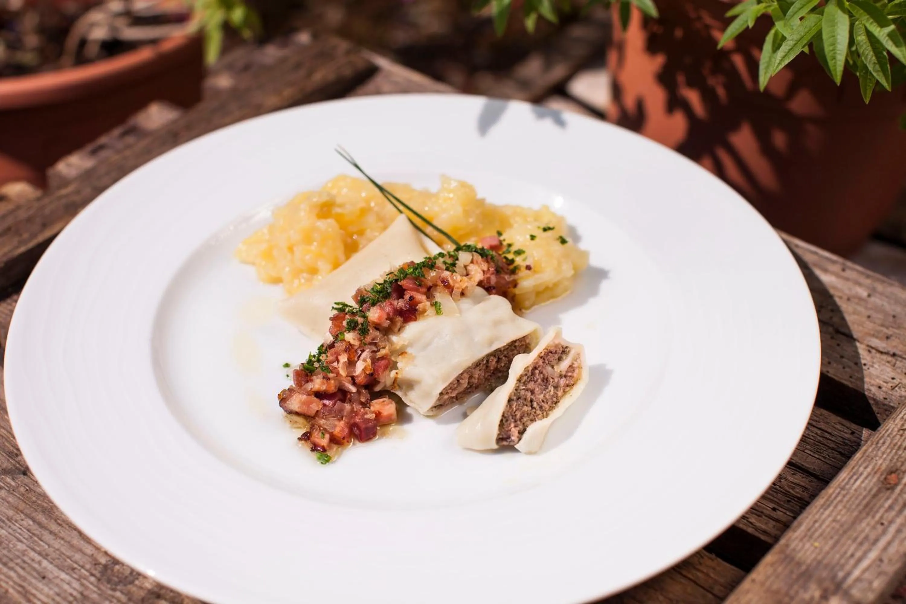 Food close-up in Forellenhof Rössle Hotel & Restaurant