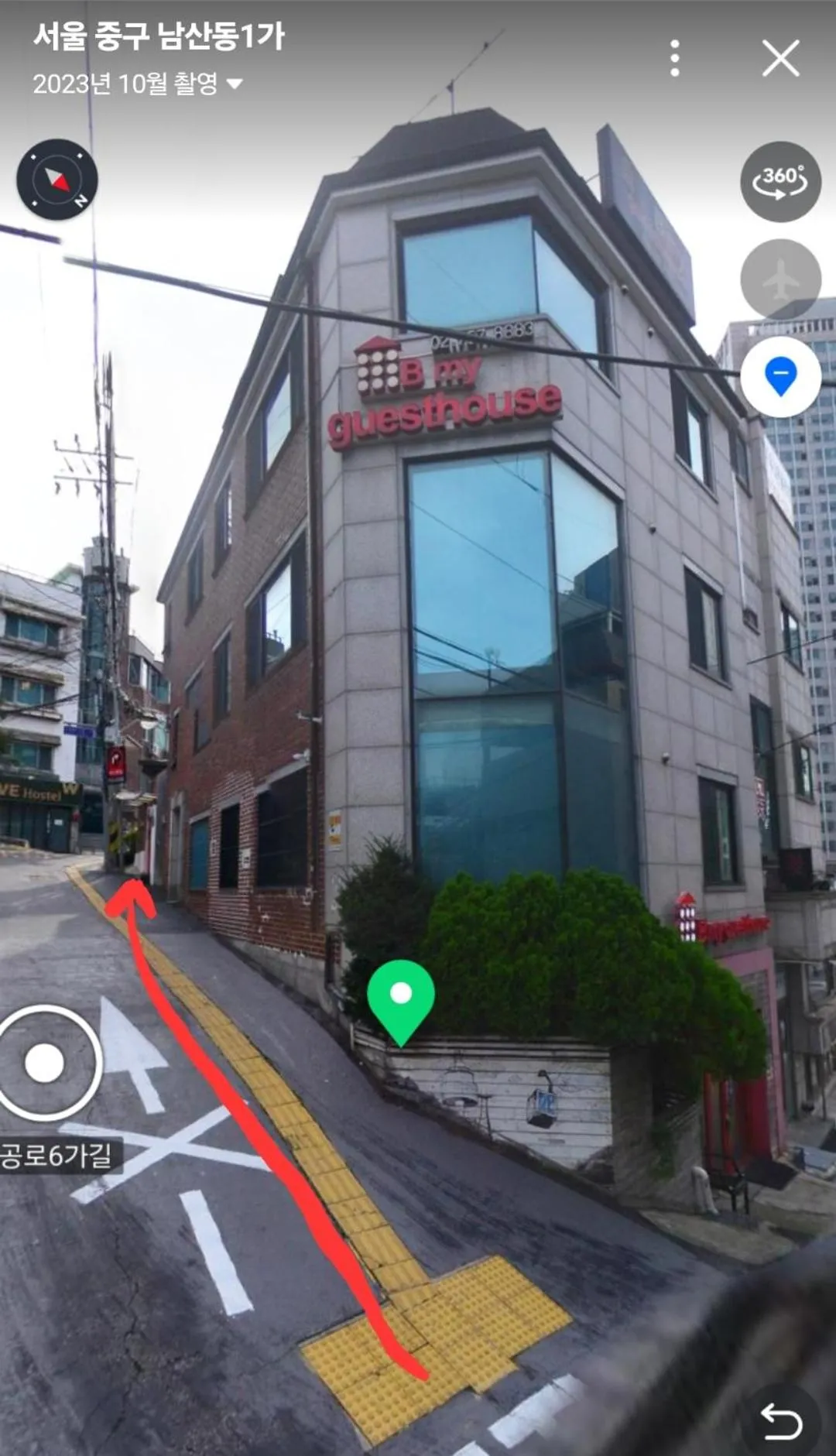 Location in B My Guesthouse