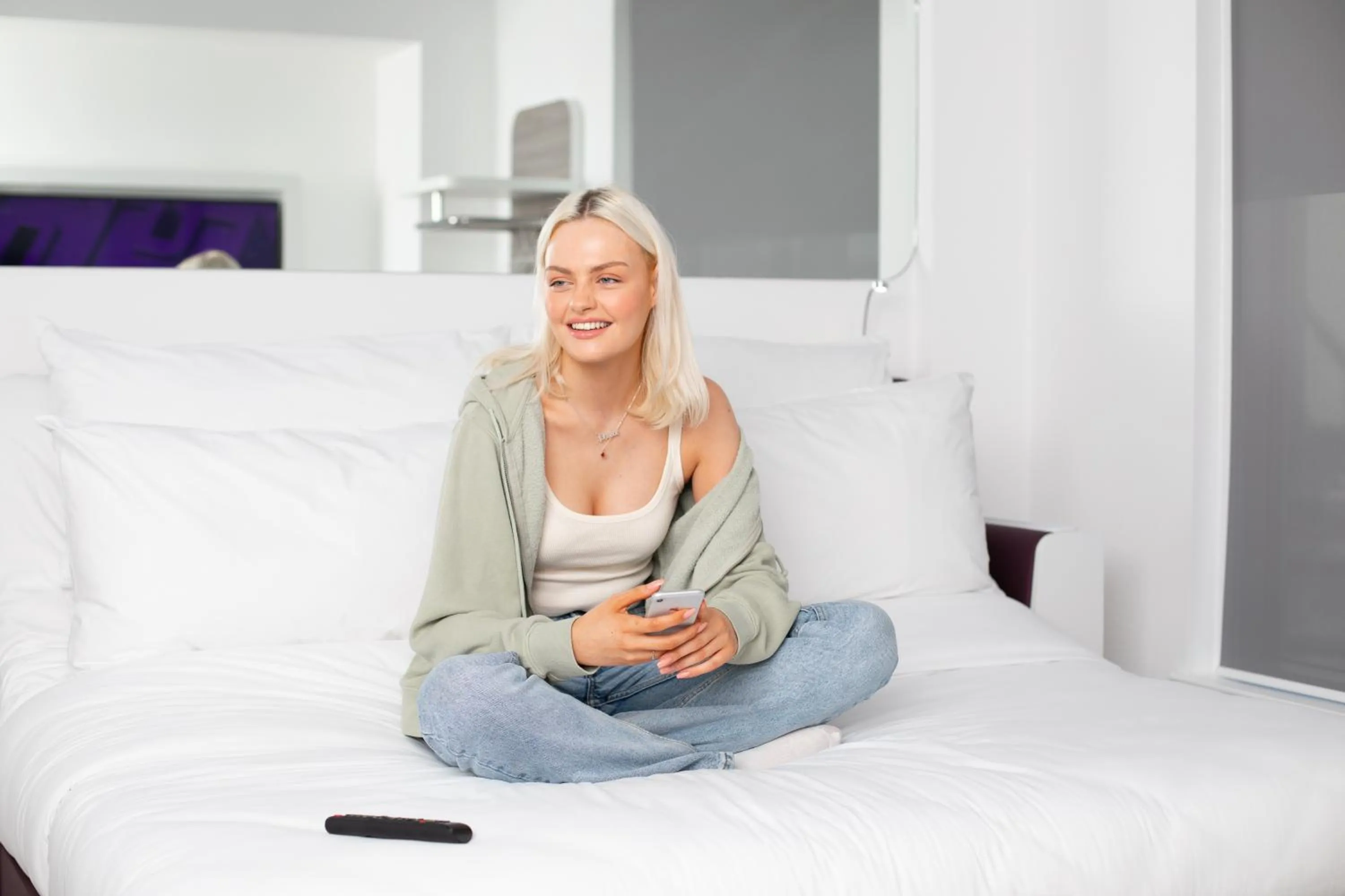 Bedroom, Bed in YOTEL London City