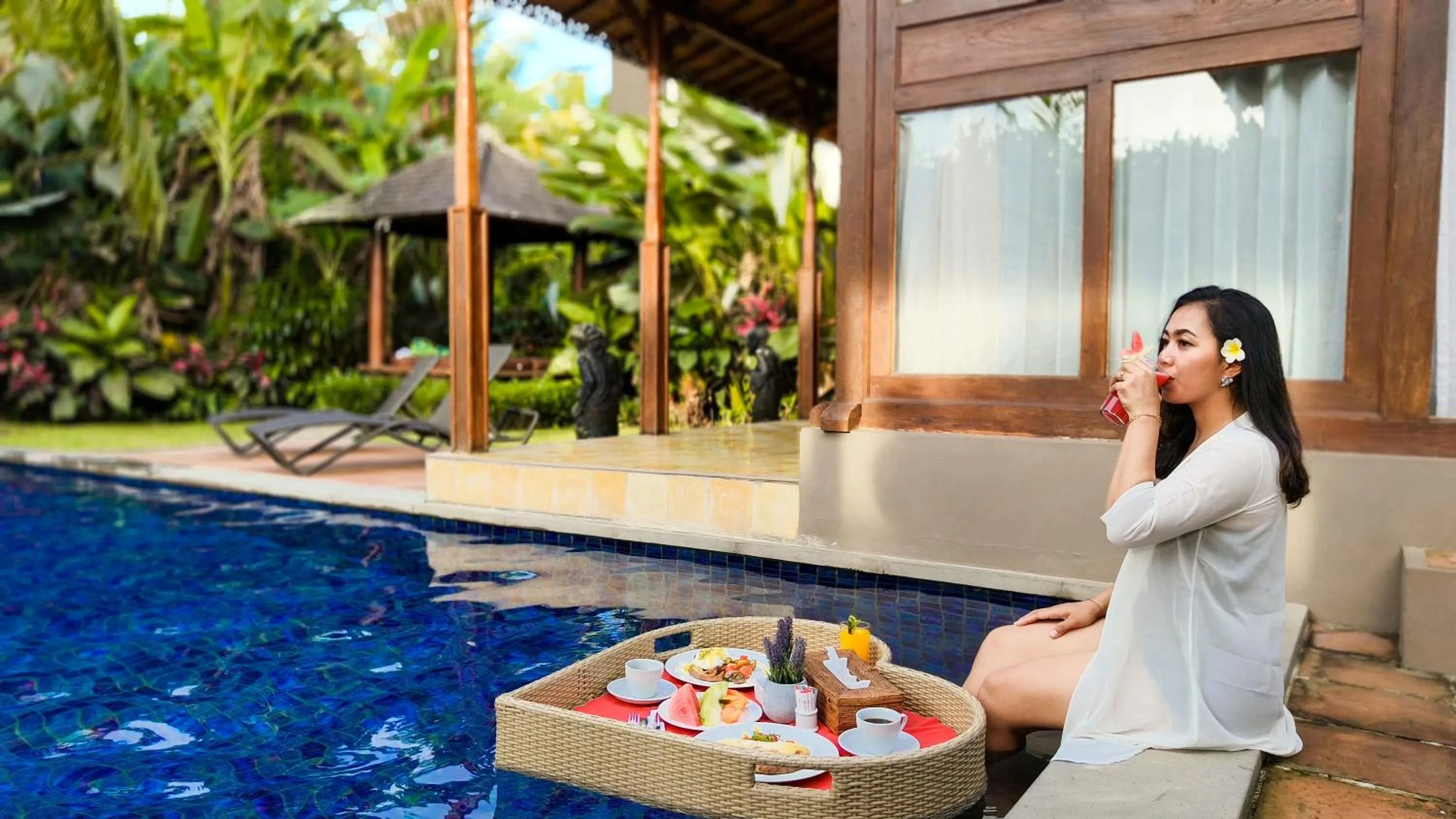 Pool view in Ubud Heaven Penestanan