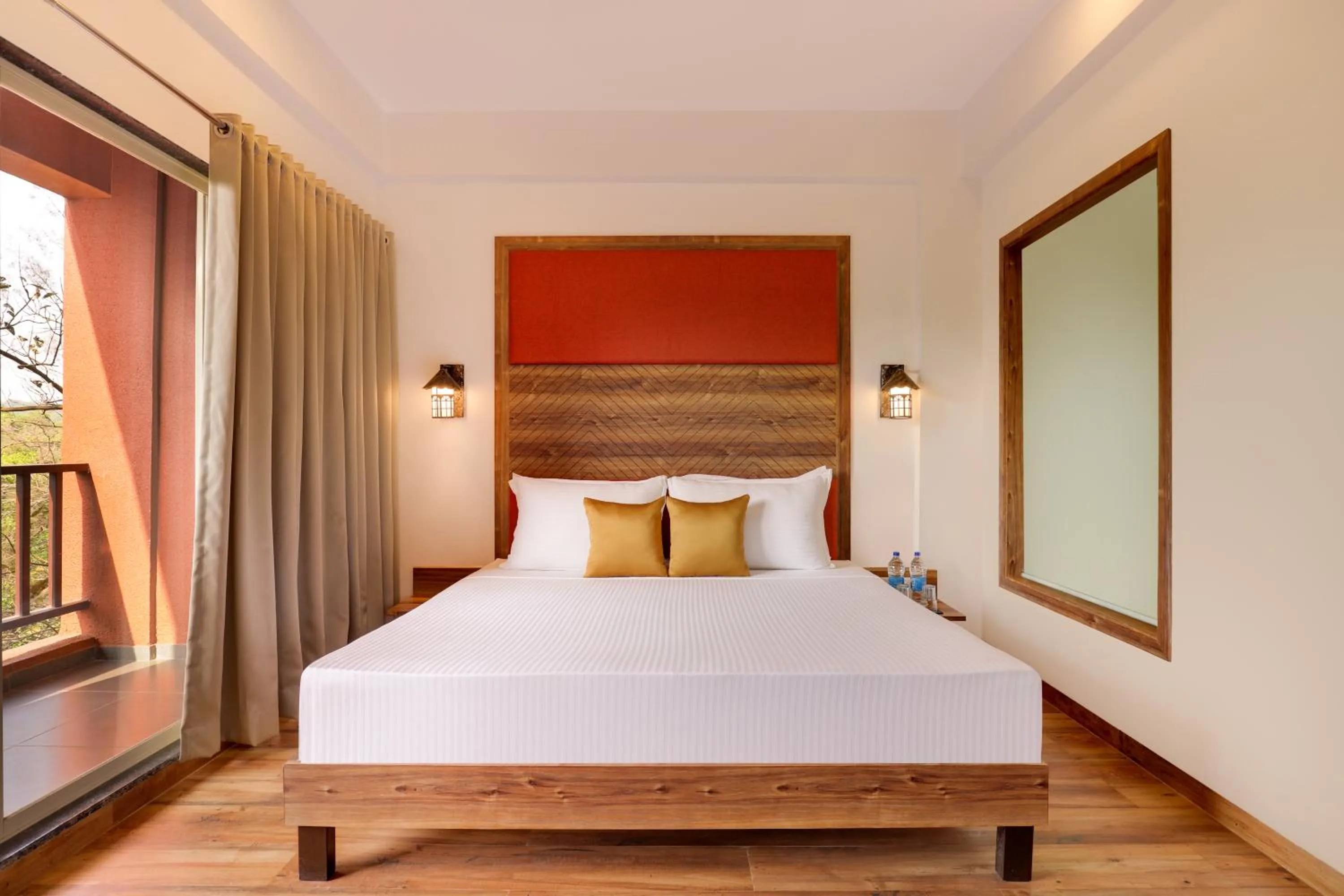 Bedroom, Bed in Keys Lite by Lemon Tree Hotels Sylvan, Dapoli