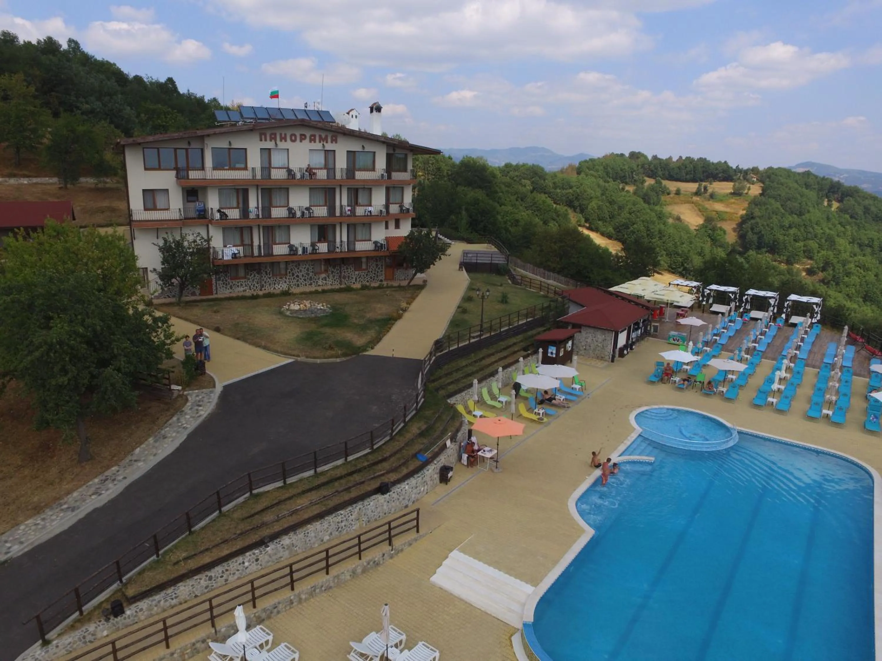 Bird's eye view in Panorama Family Hotel