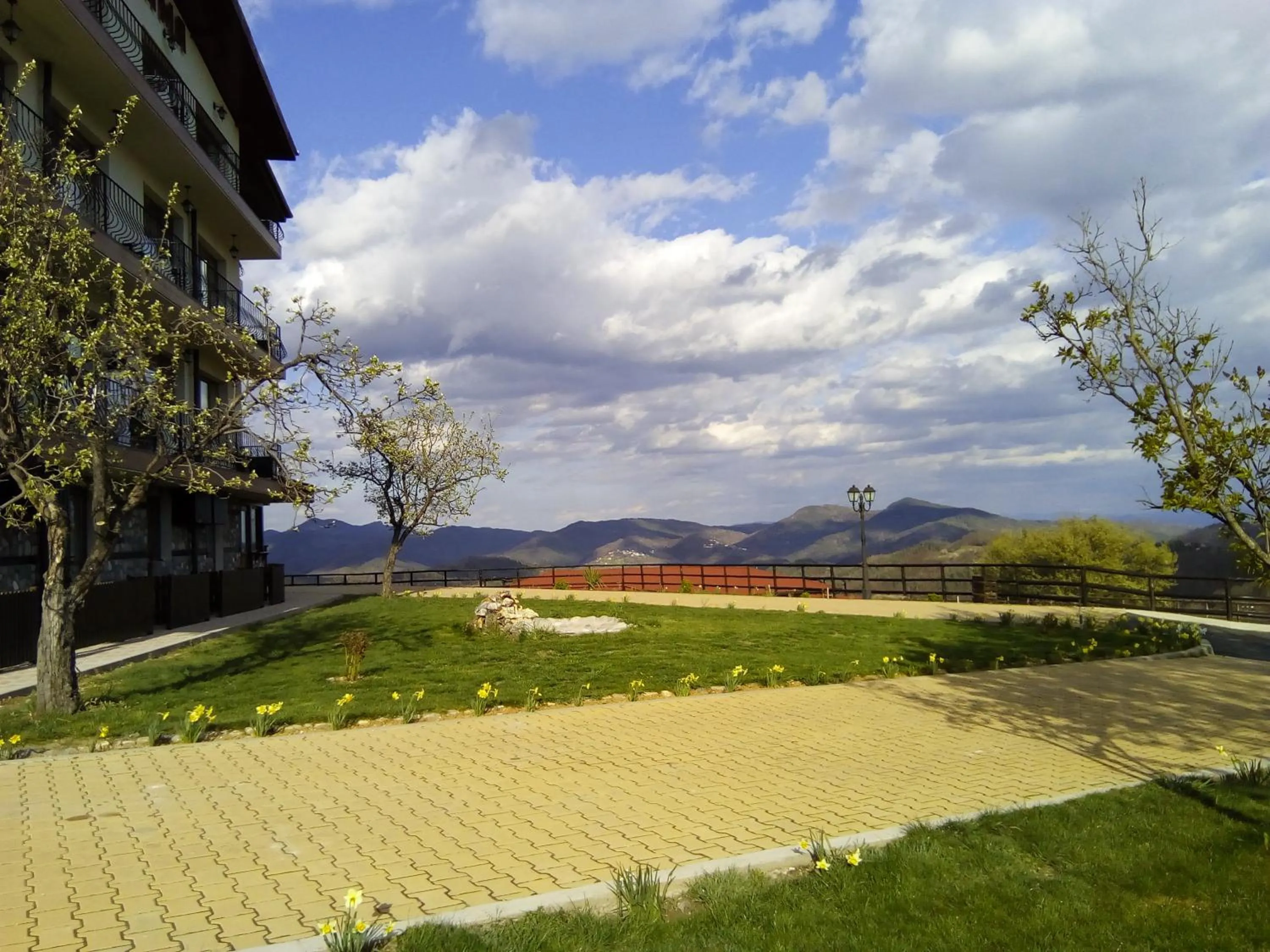 Garden view in Panorama Family Hotel