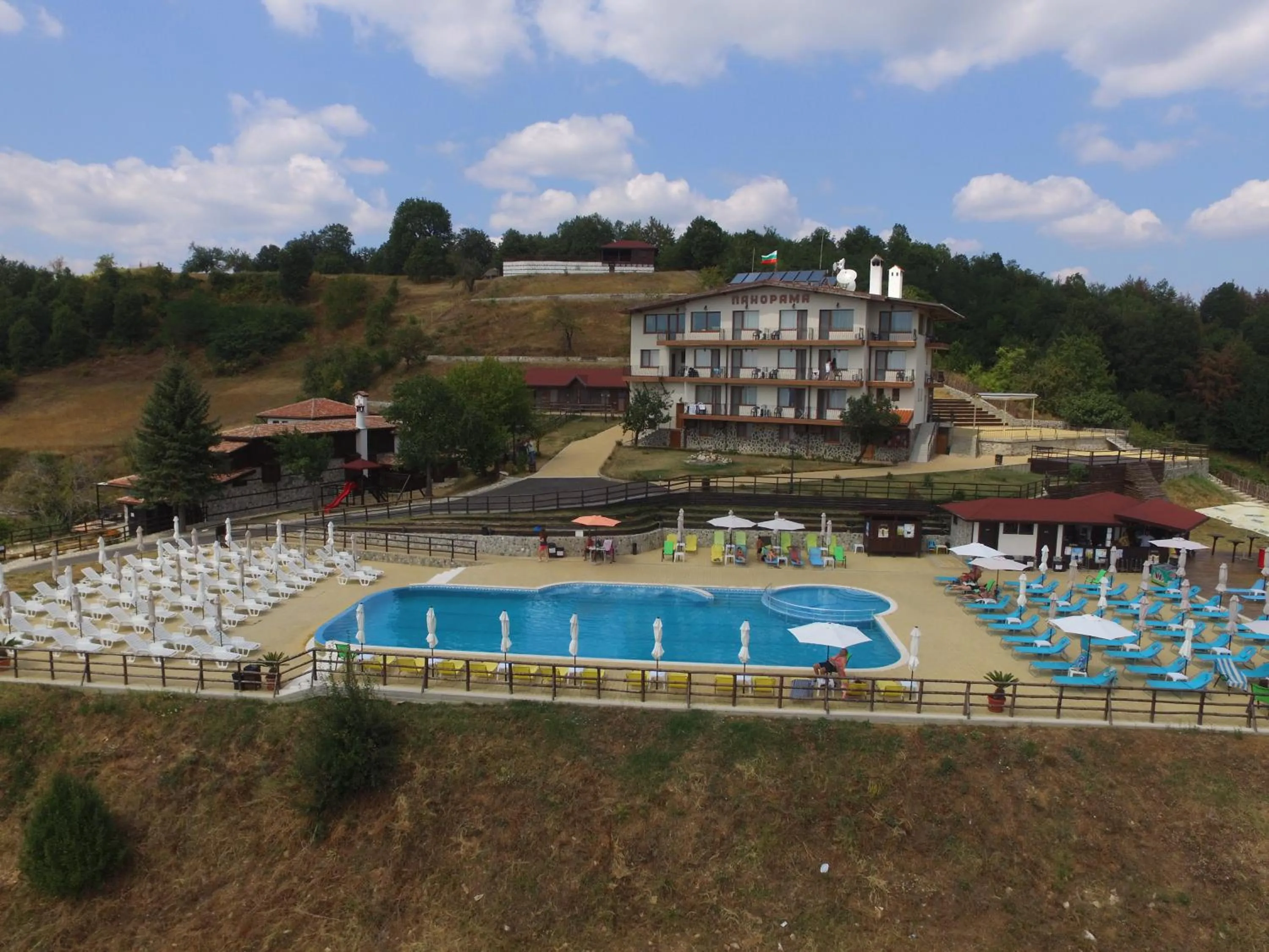 Bird's eye view in Panorama Family Hotel