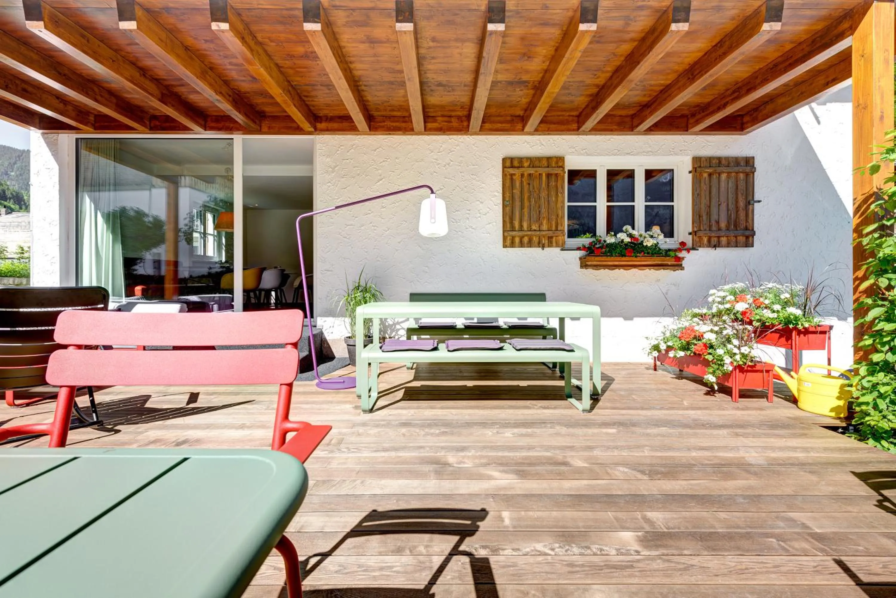 Garden in Hotel Lün