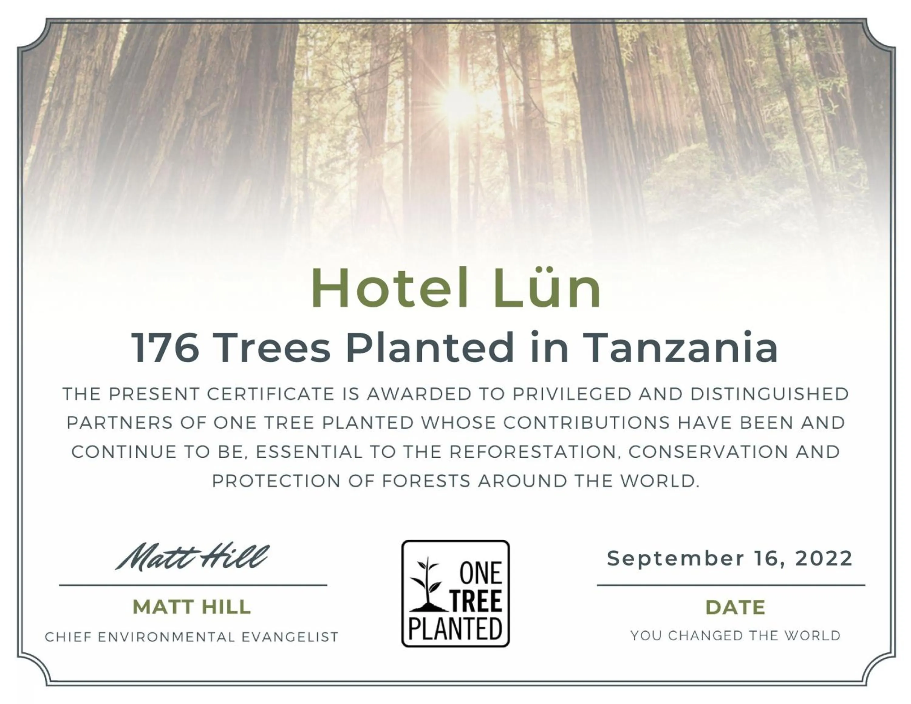 Certificate/Award in Hotel Lün