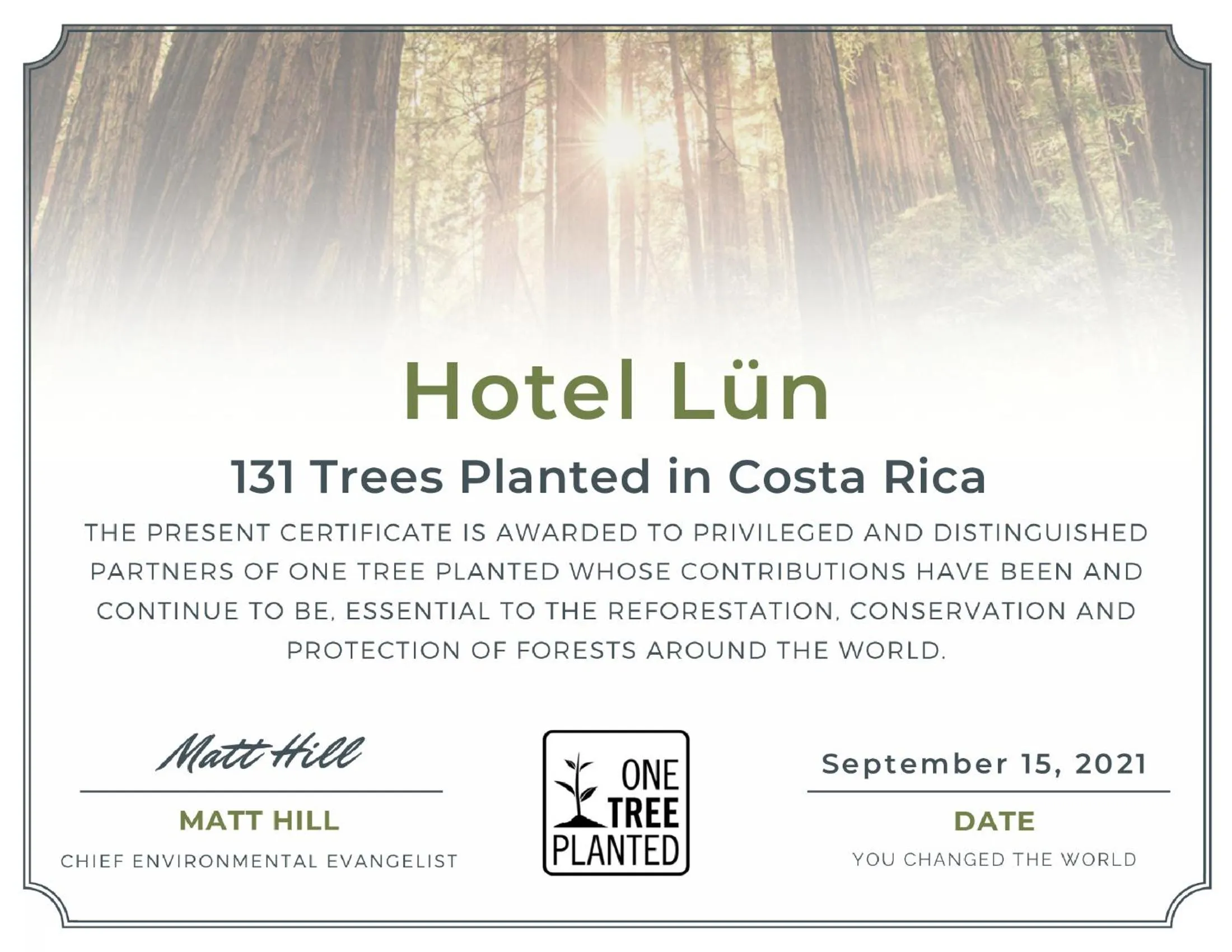 Certificate/Award in Hotel Lün