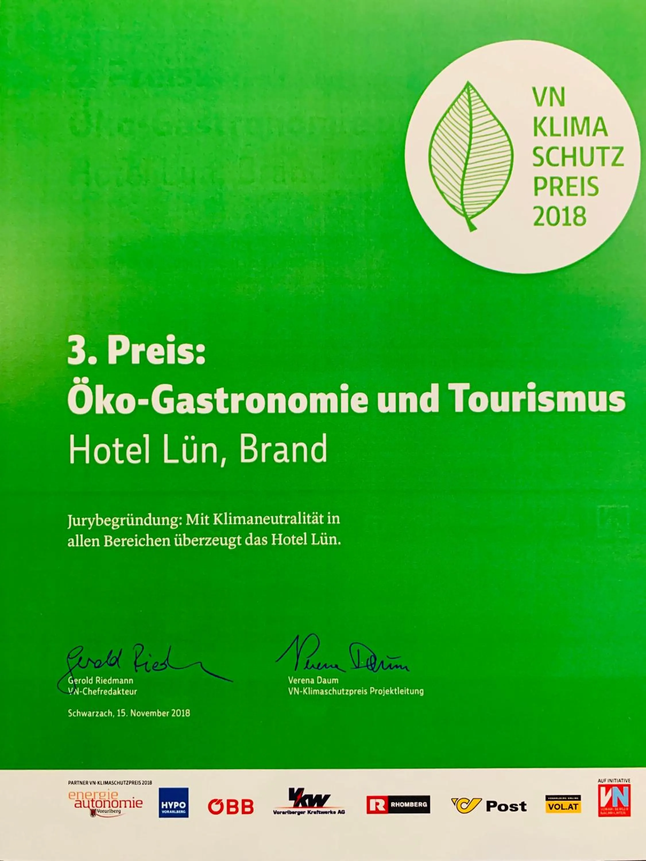 Certificate/Award in Hotel Lün