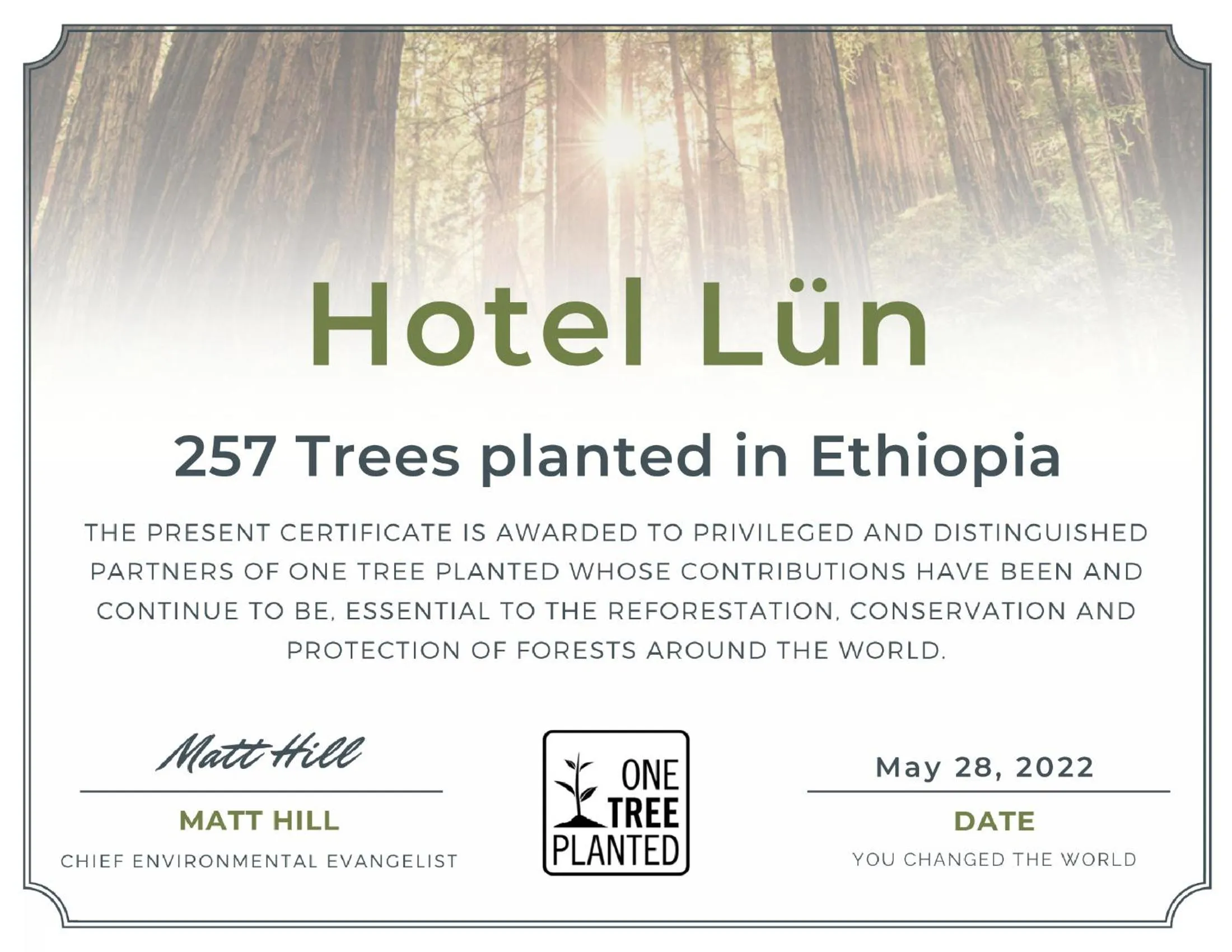 Certificate/Award in Hotel Lün