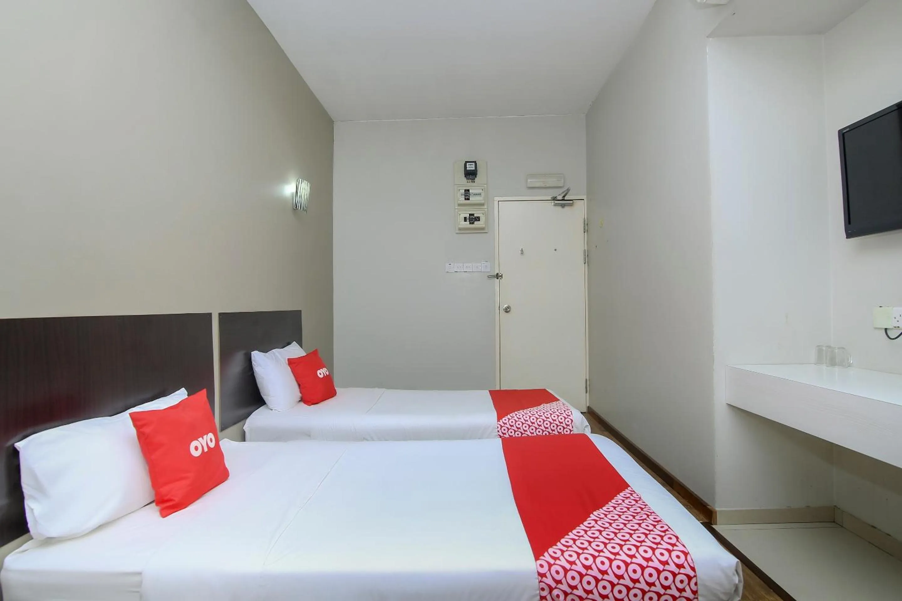 Bedroom, Bed in Hotel O Nice Stay Three Six Five Services