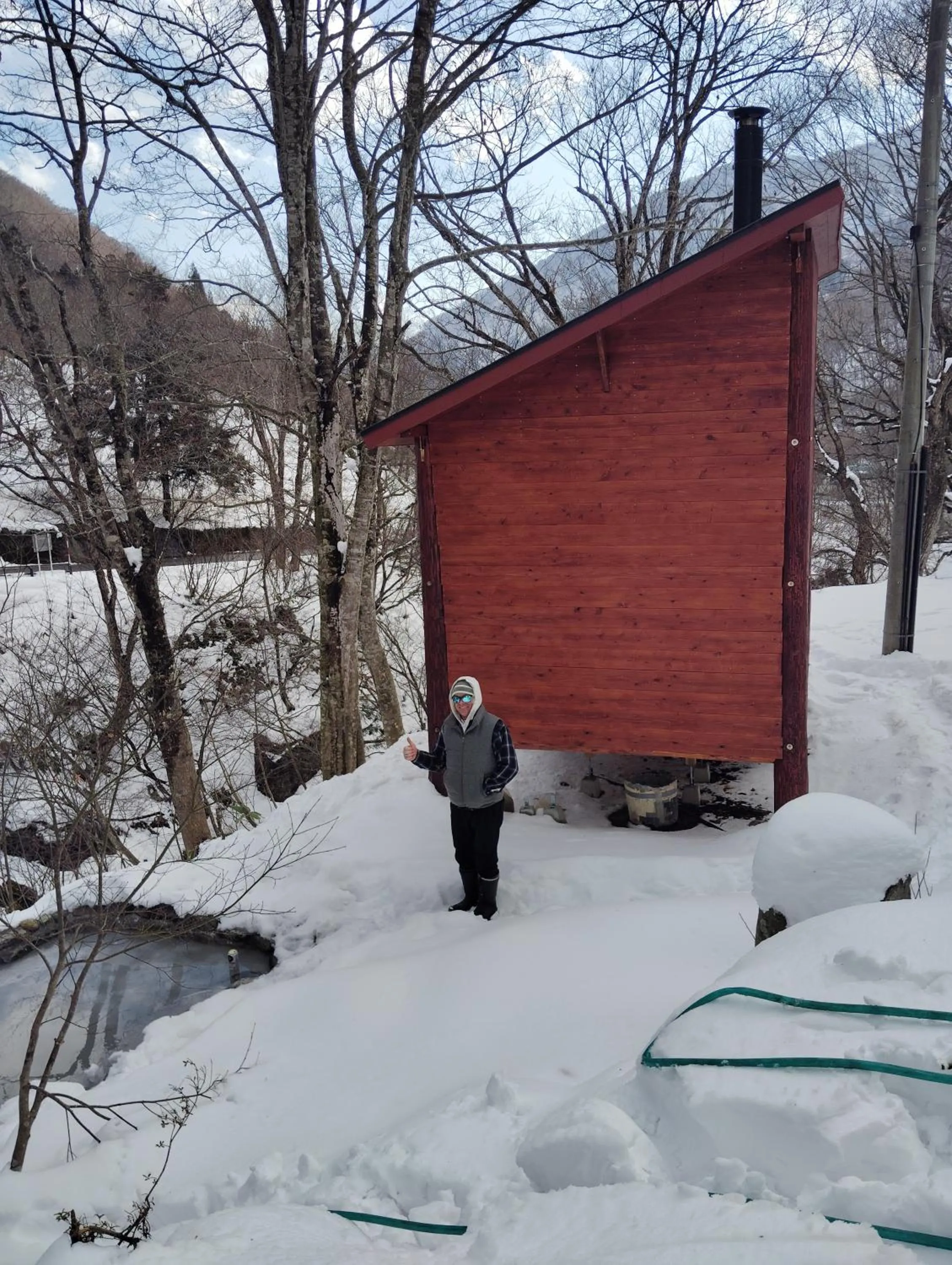 Sauna in Tenjin Lodge