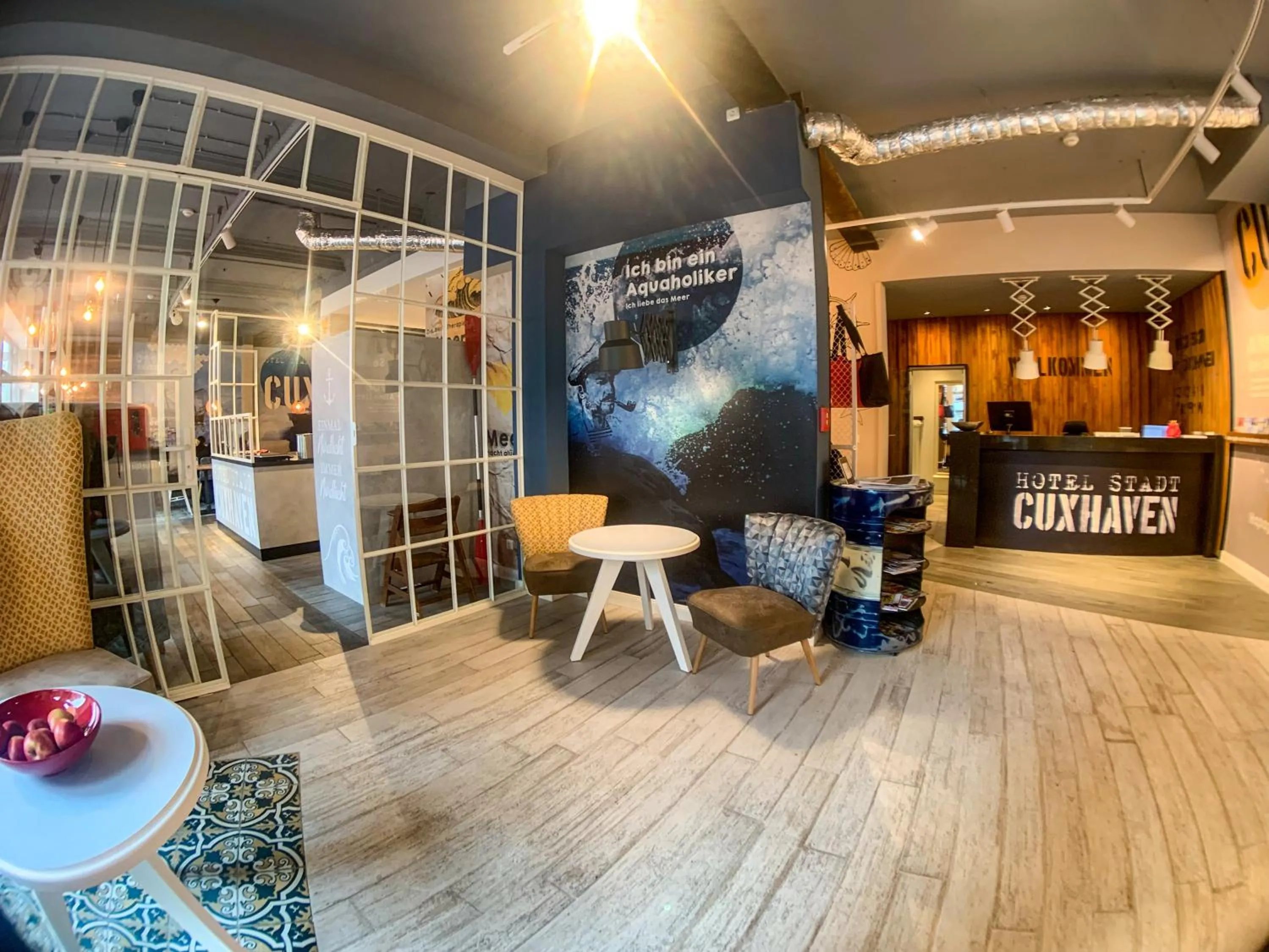Lobby or reception in Hotel Stadt Cuxhaven