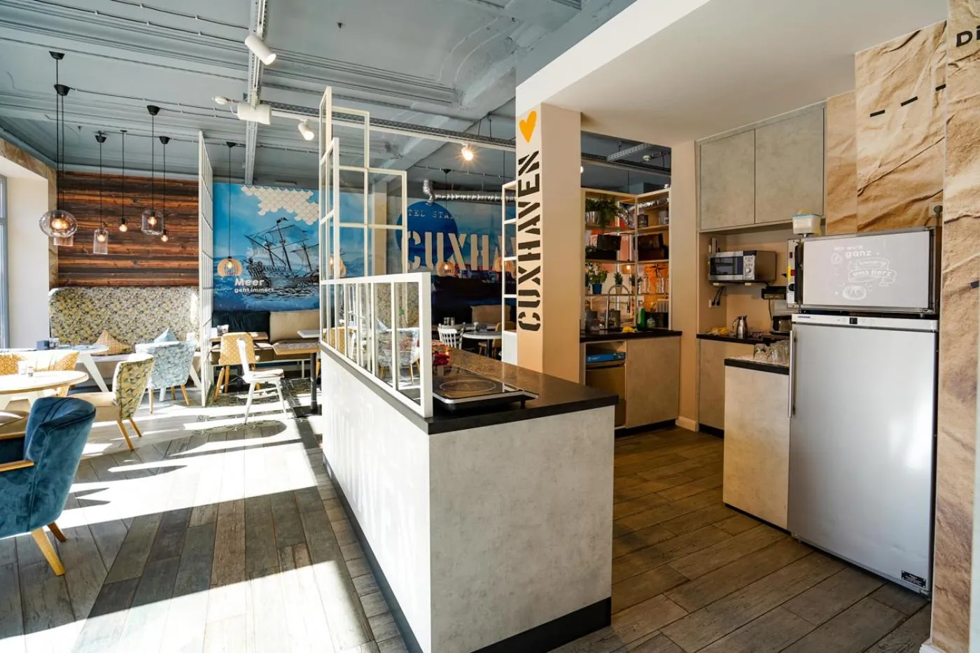 Lobby or reception in Hotel Stadt Cuxhaven