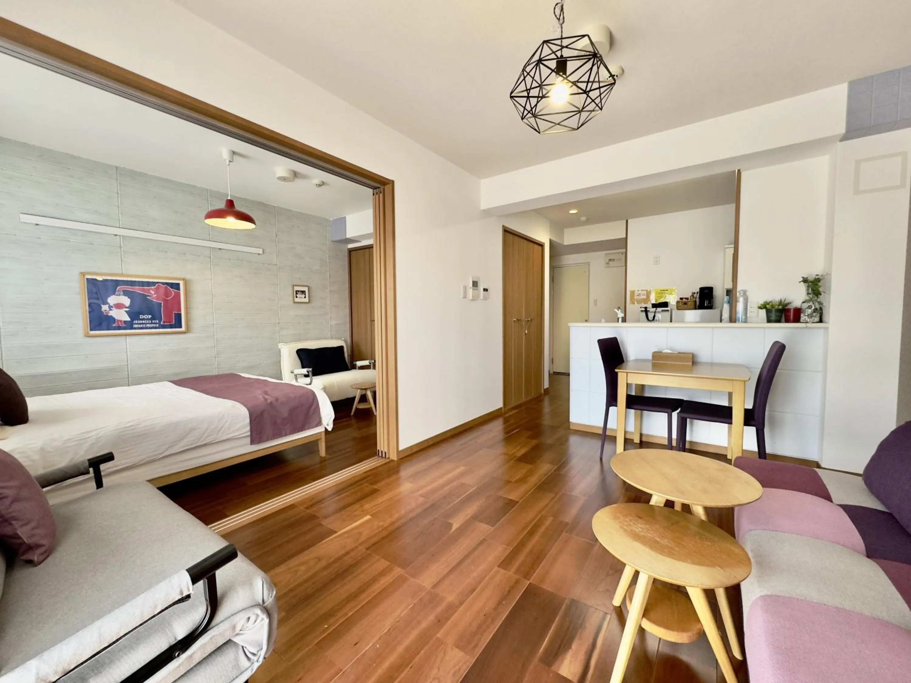 Living room, Bed in Luana Lea Karate Kaikan Mae