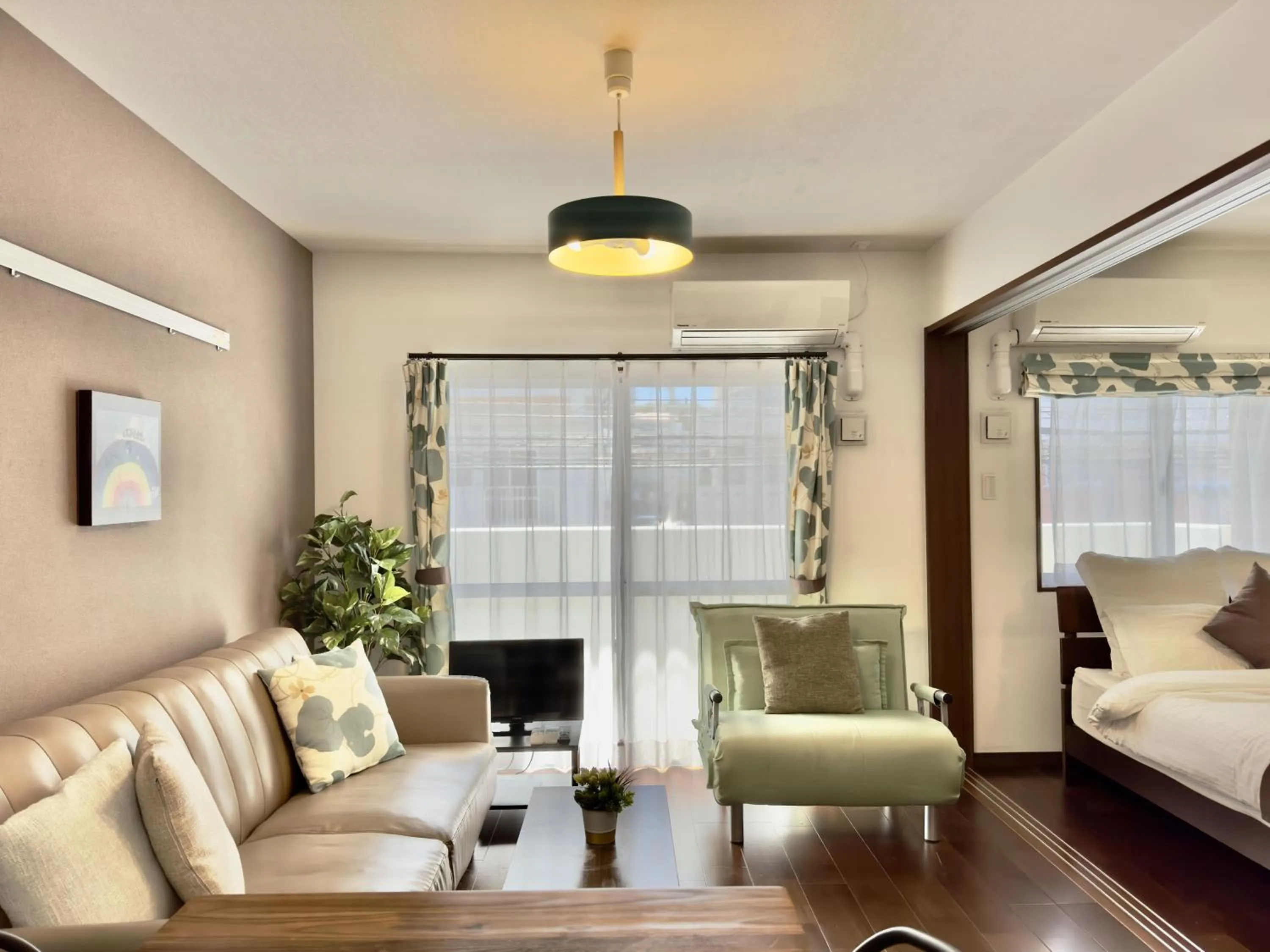 Living room, Bed in Luana Lea Karate Kaikan Mae