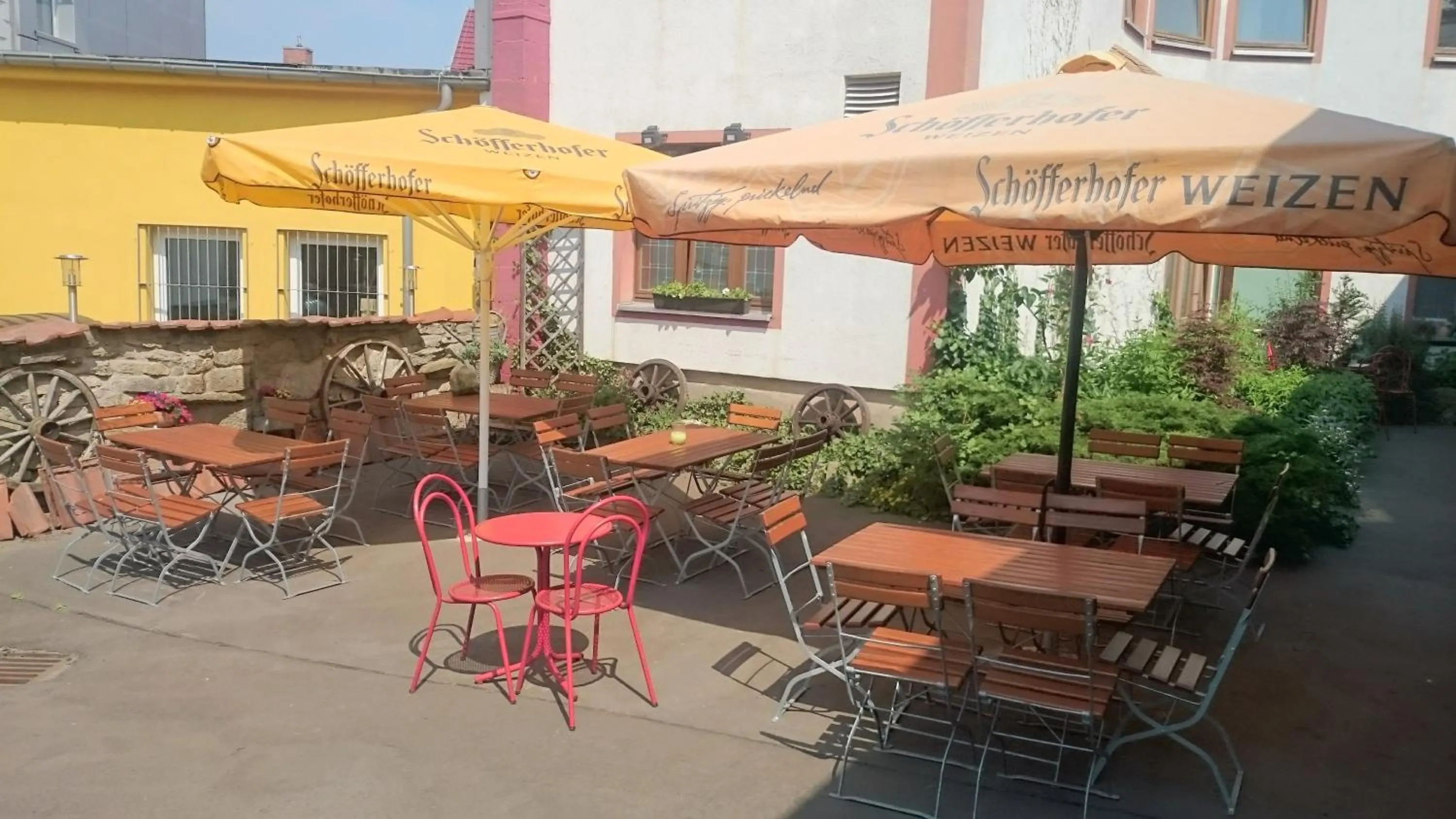 Patio in HotelDeutschesHaus Leinefelde