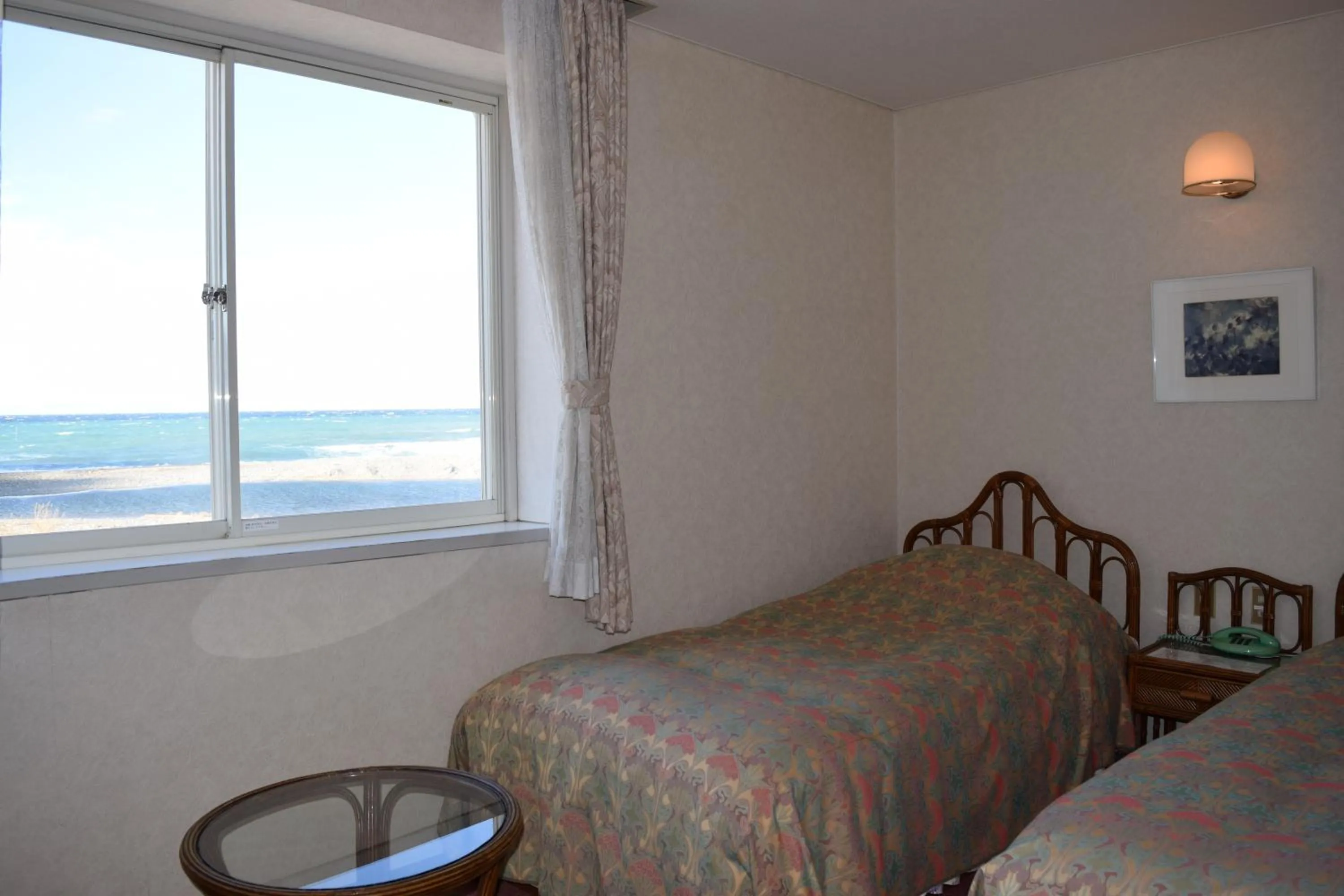 Sea view, Bed in Pension Surf Rider