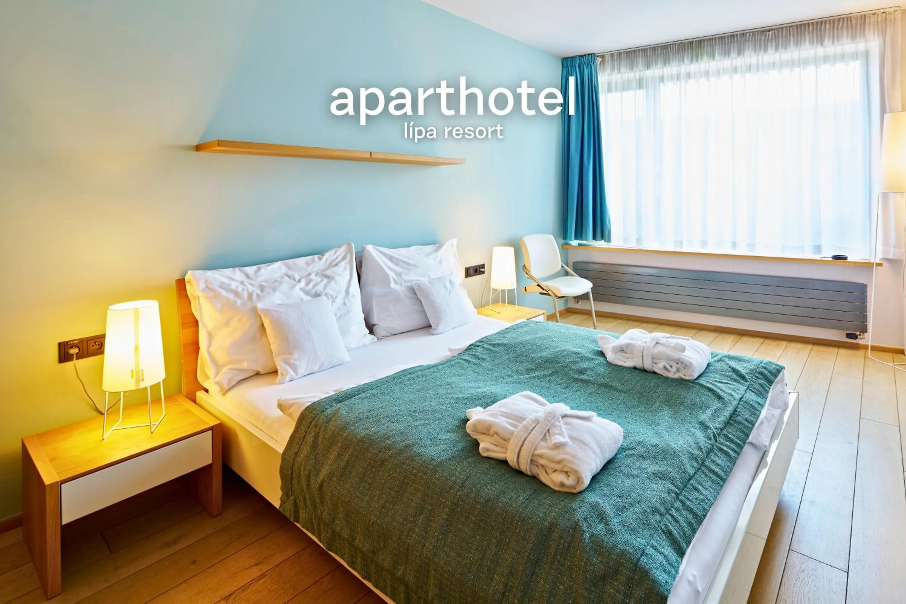 Bedroom, Bed in Aparthotel Lípa