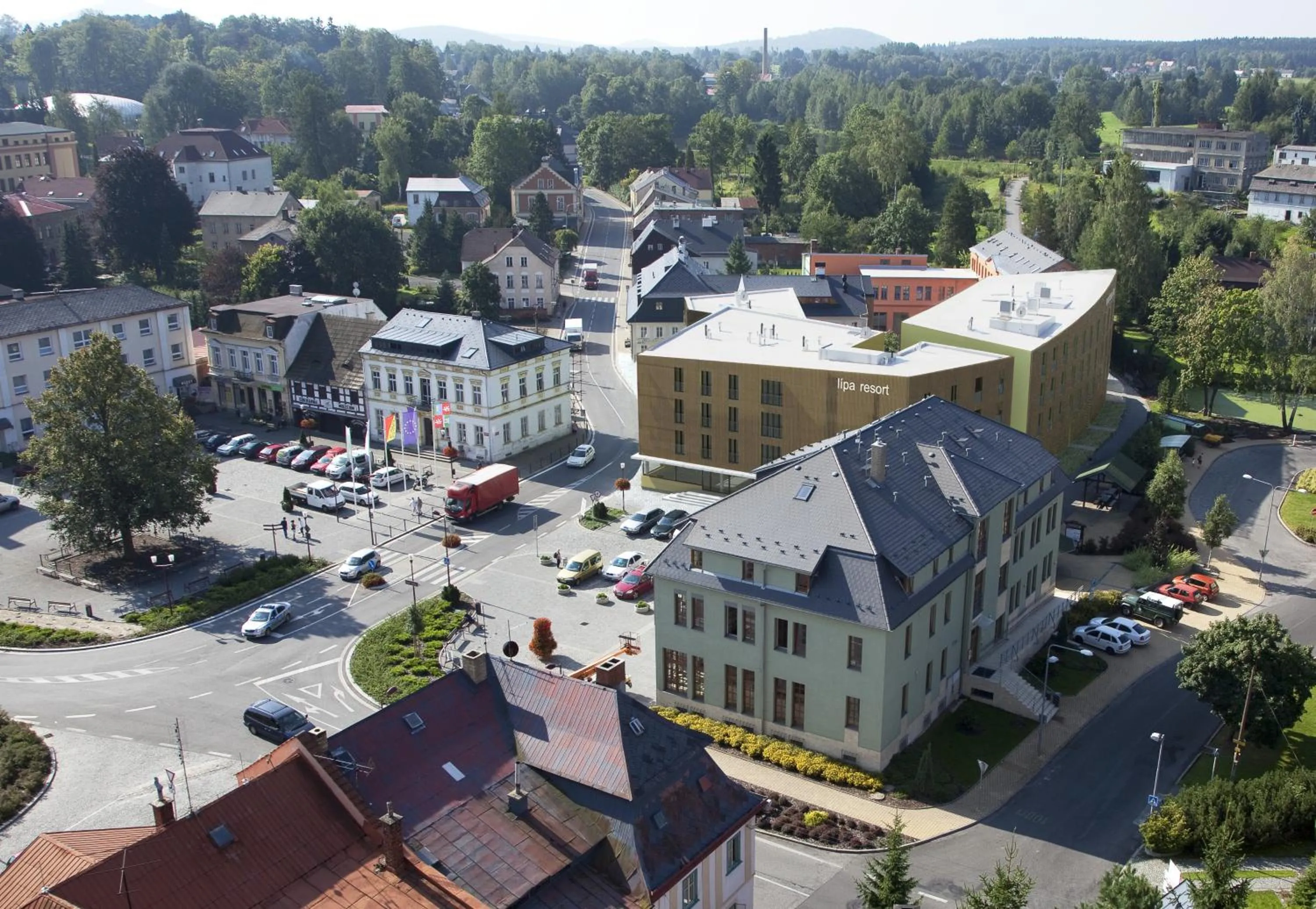 Bird's eye view in Aparthotel Lípa