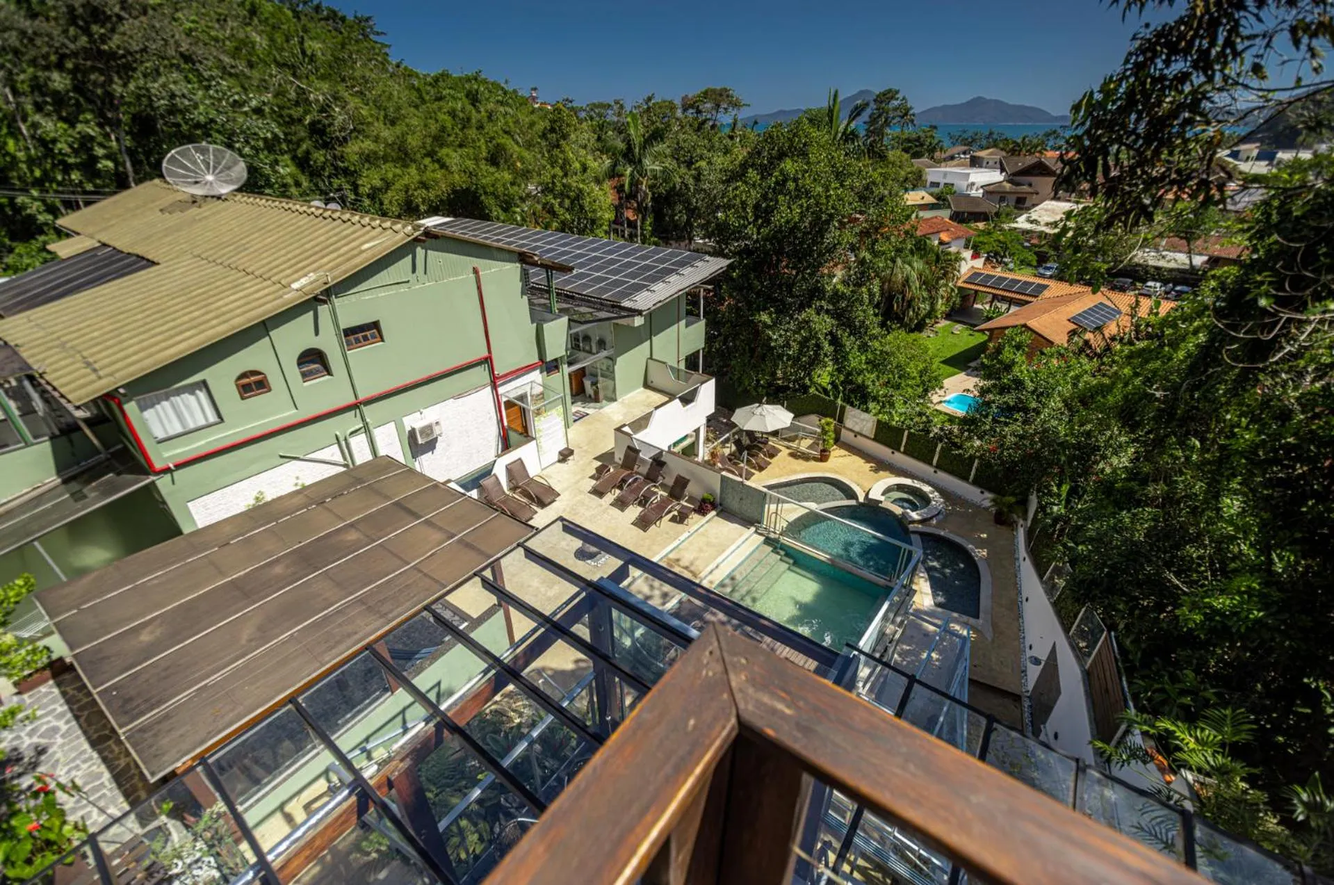 Pool view in Pousada do Tenório