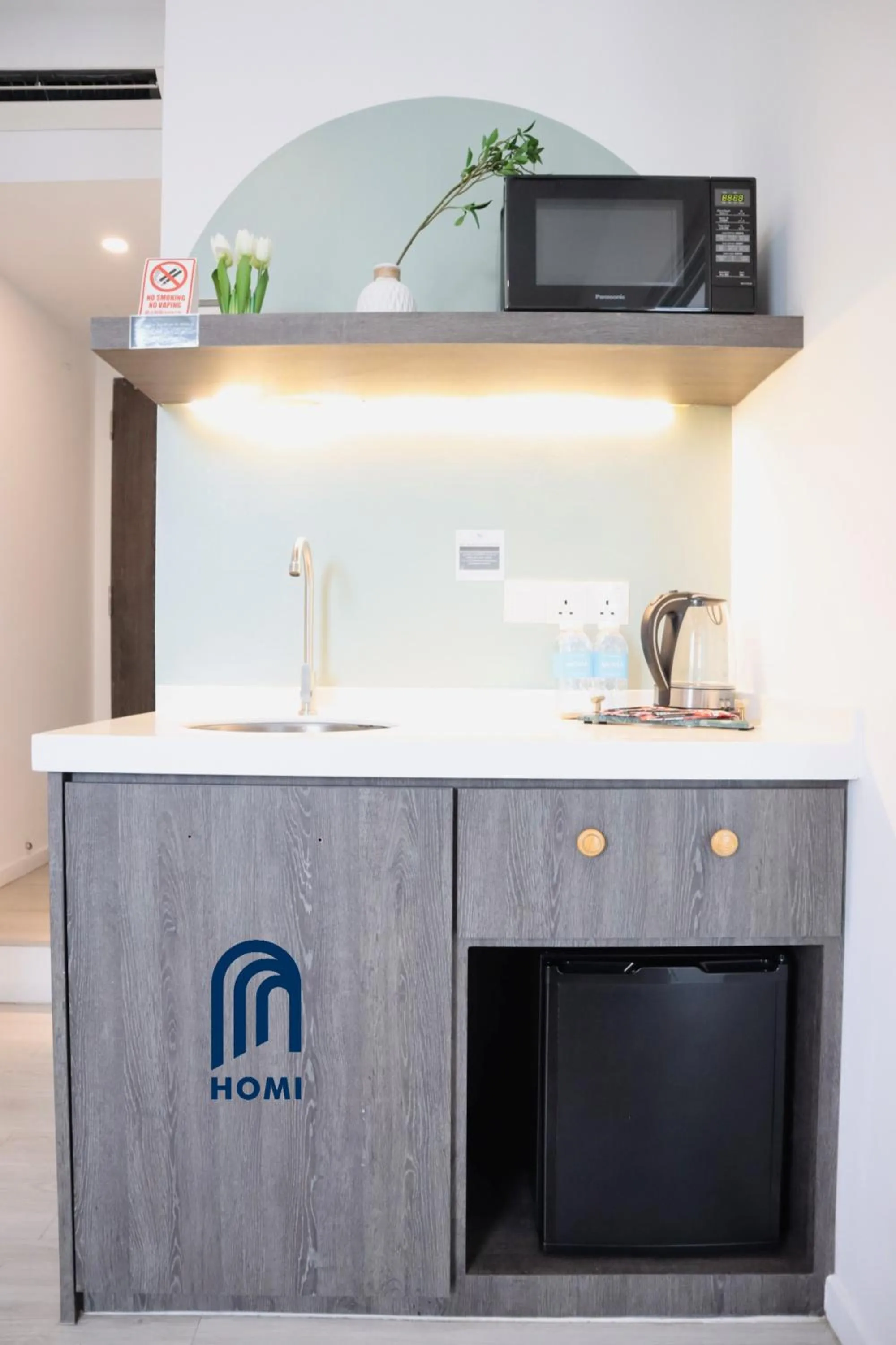 Kitchen or kitchenette in Homi Oasis at KK Times Square 和逸绿洲