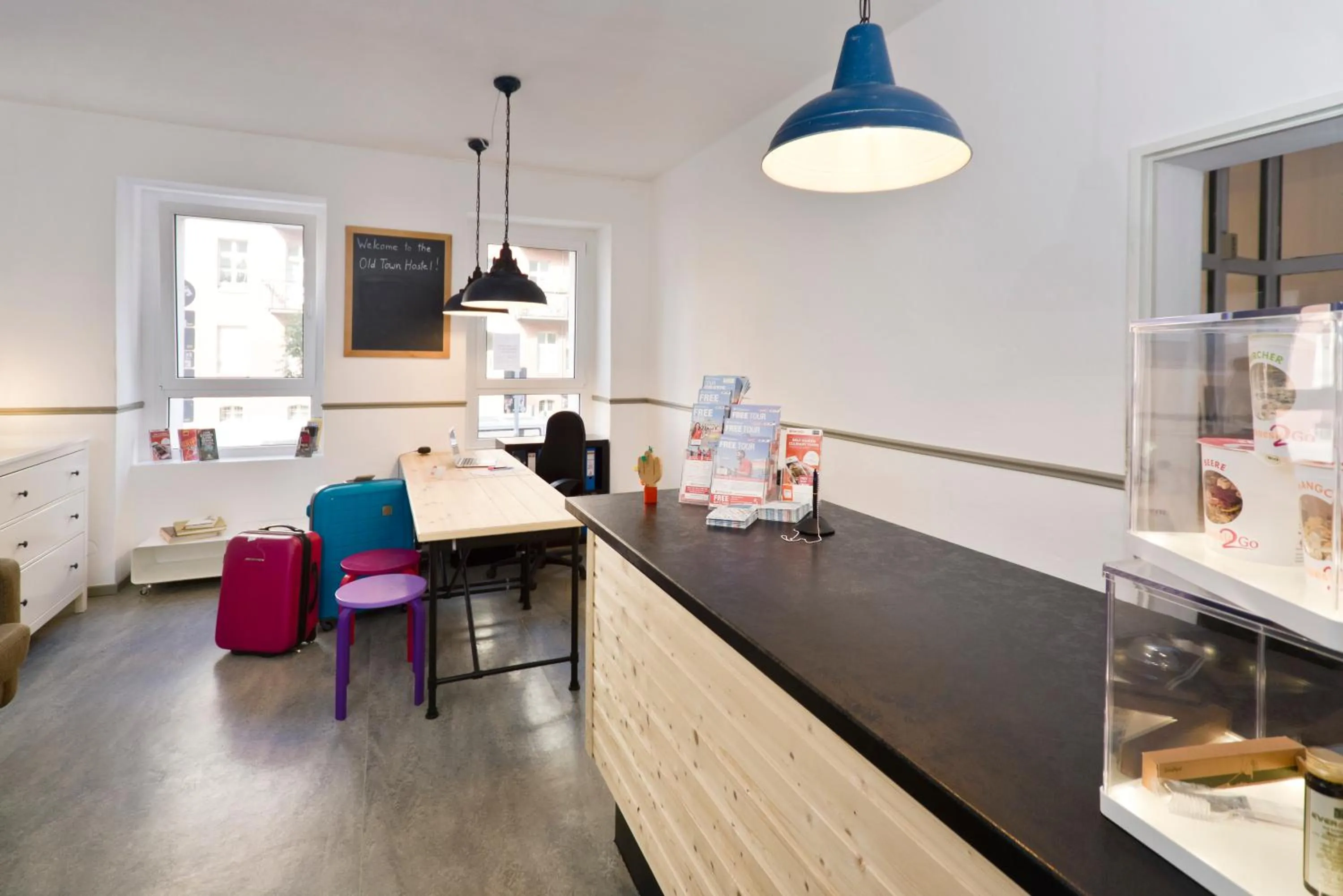 Lobby or reception in Old Town Hostel