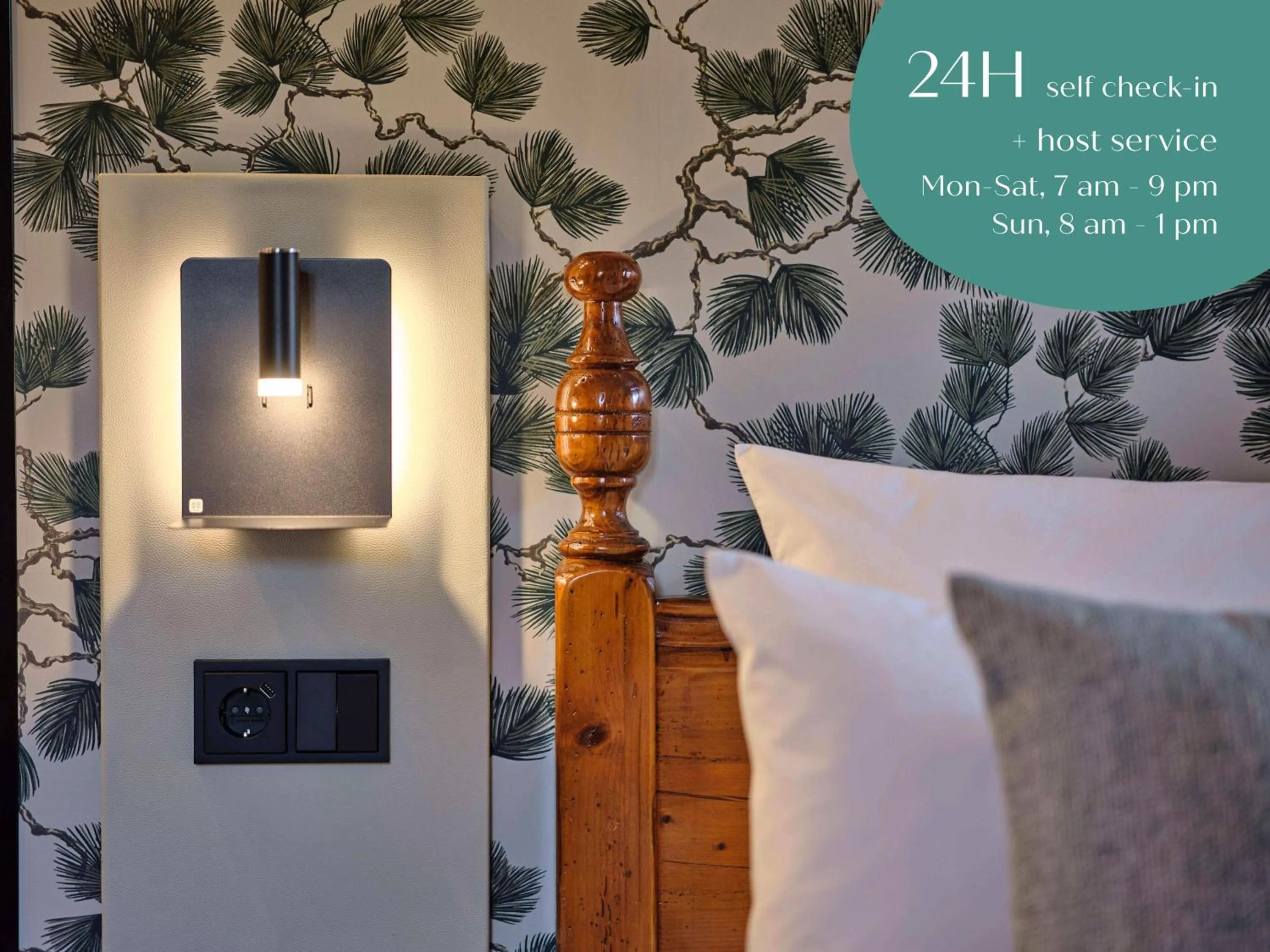 Bed in Classik Hotel Martinshof, Messe München