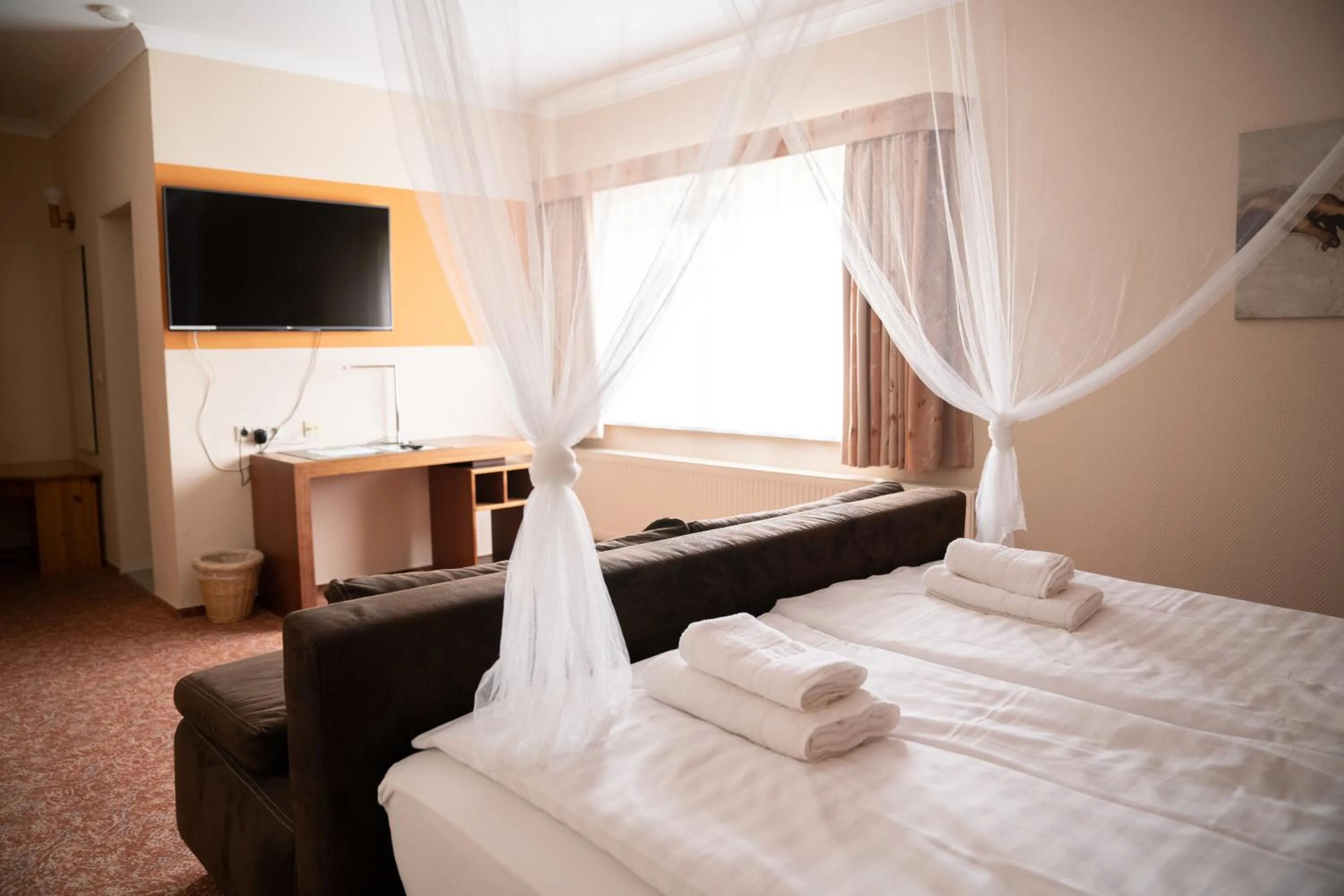 Bed in Hotel am Uckersee