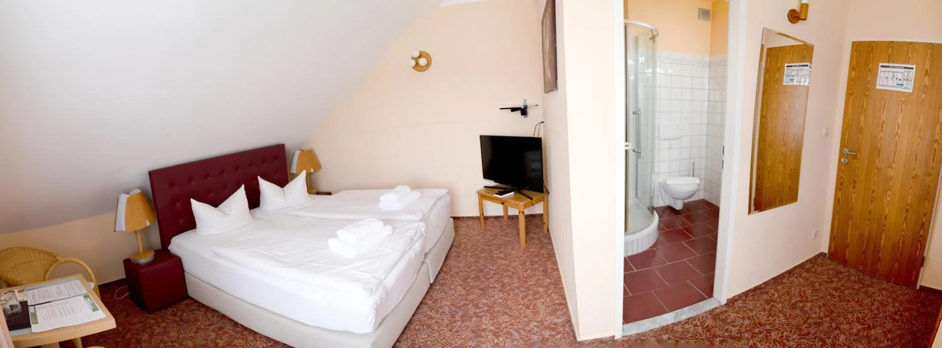 Bed in Hotel am Uckersee