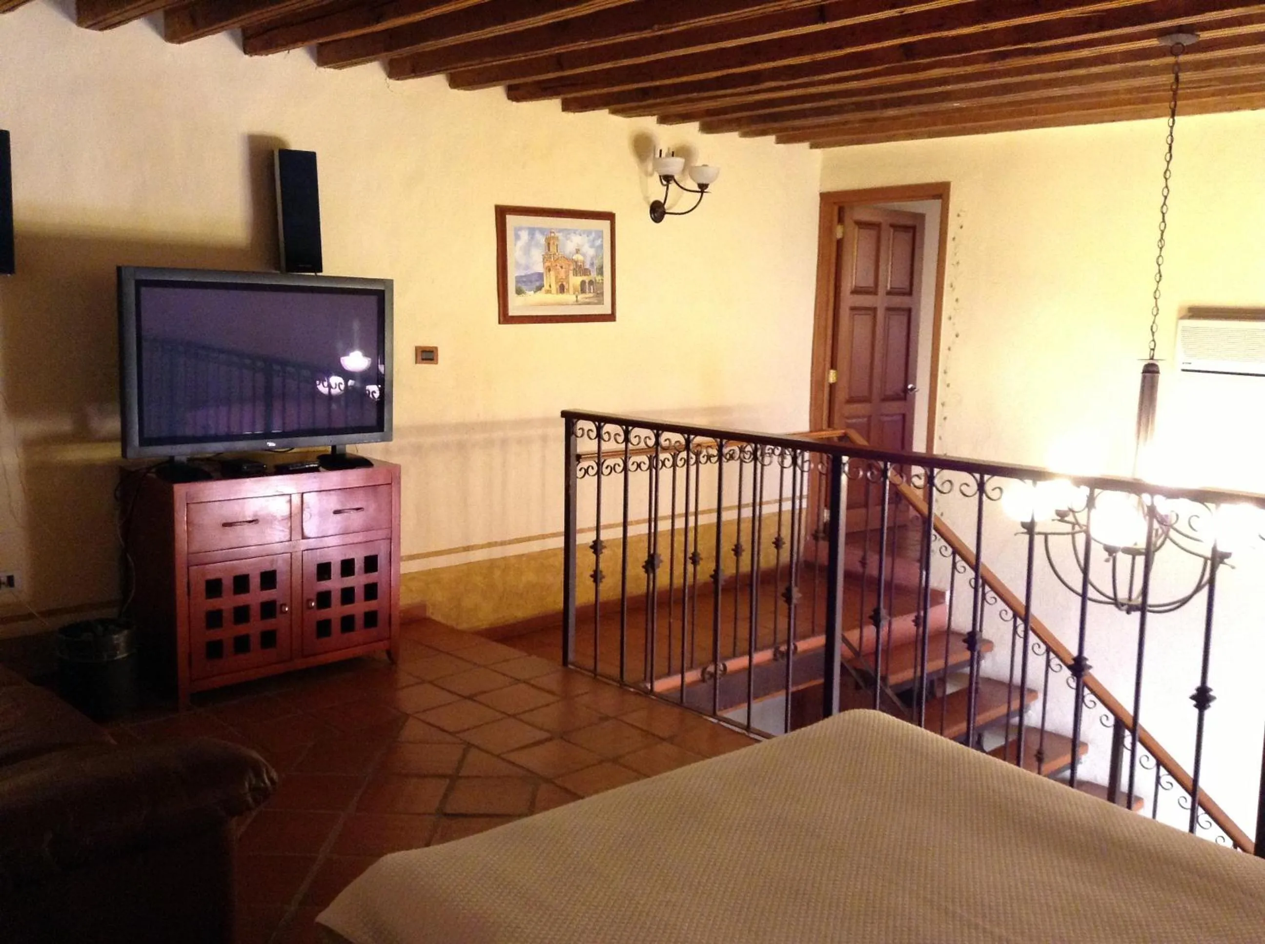 Decorative detail, Bed in Hotel Quinta Santiago