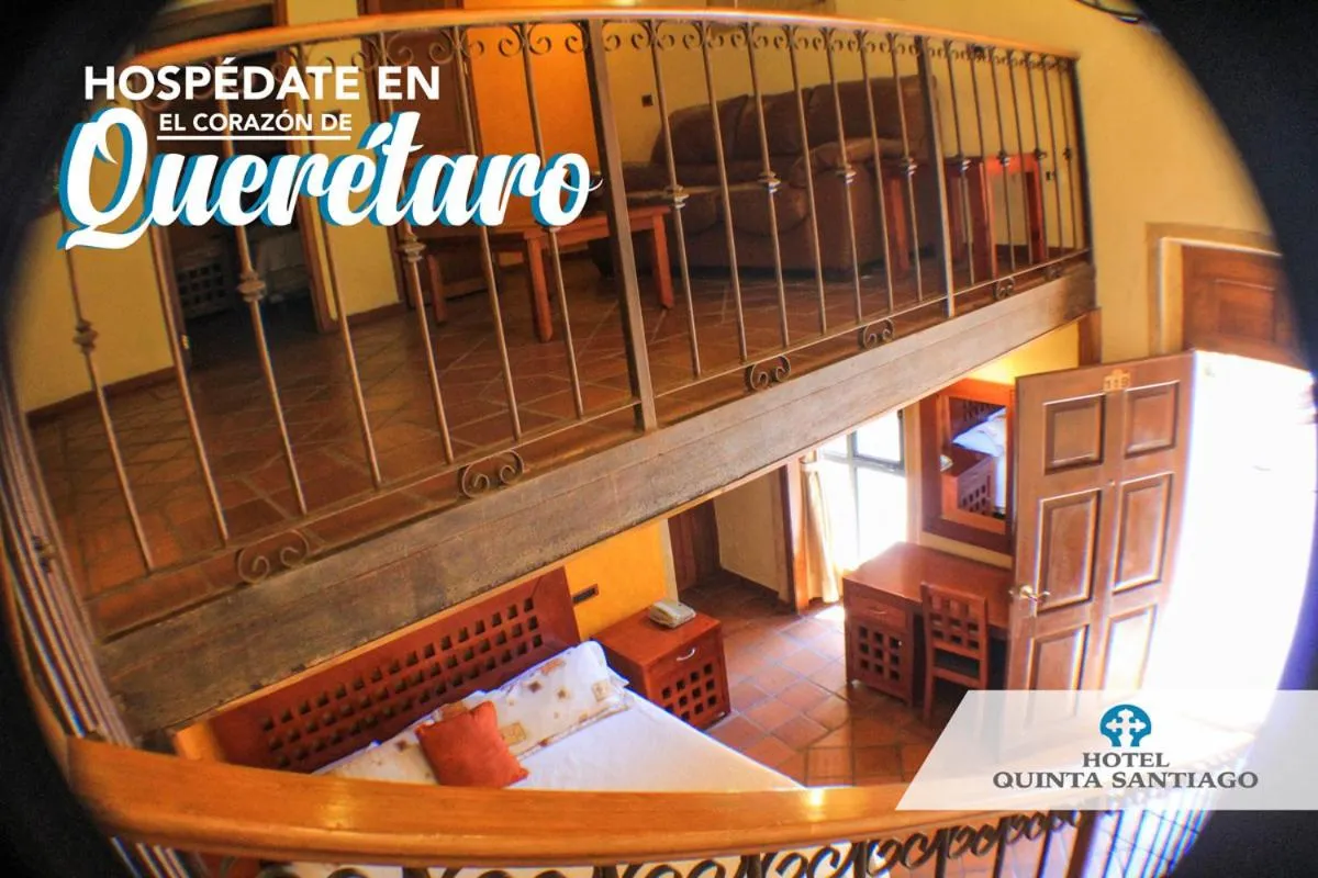 Bed in Hotel Quinta Santiago