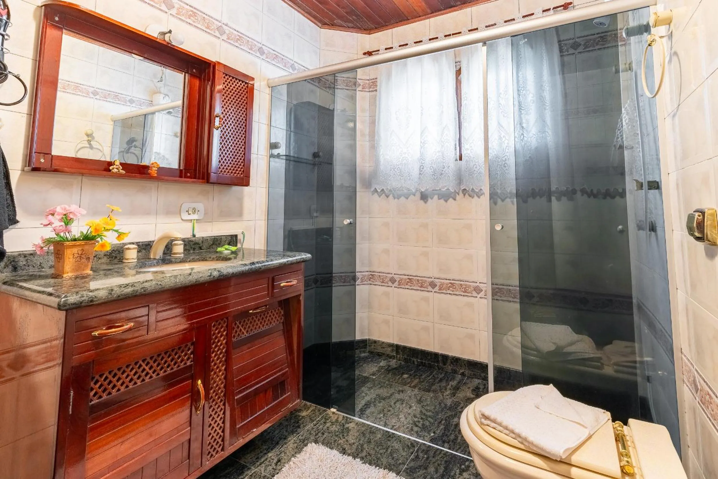 Bathroom in Pousada Recanto Sião