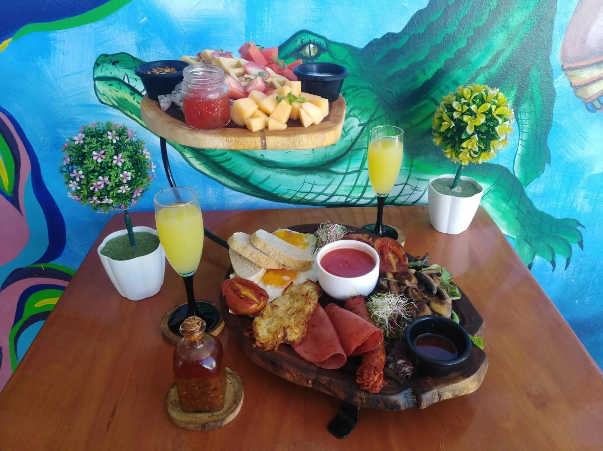 Food and drinks in Yuum Ha Boutique Hotel