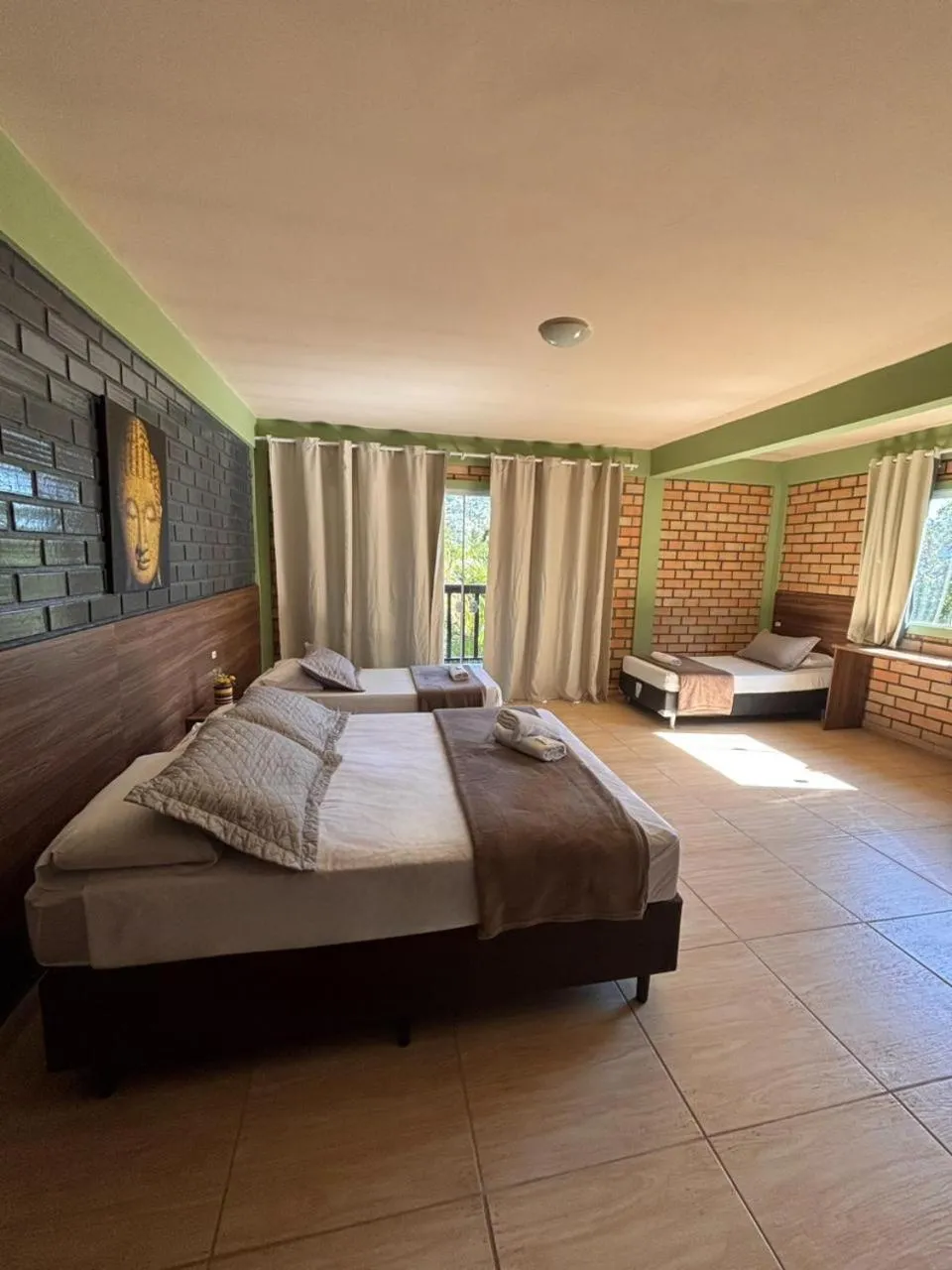 Property building, Bed in Pousada Dona Francisca