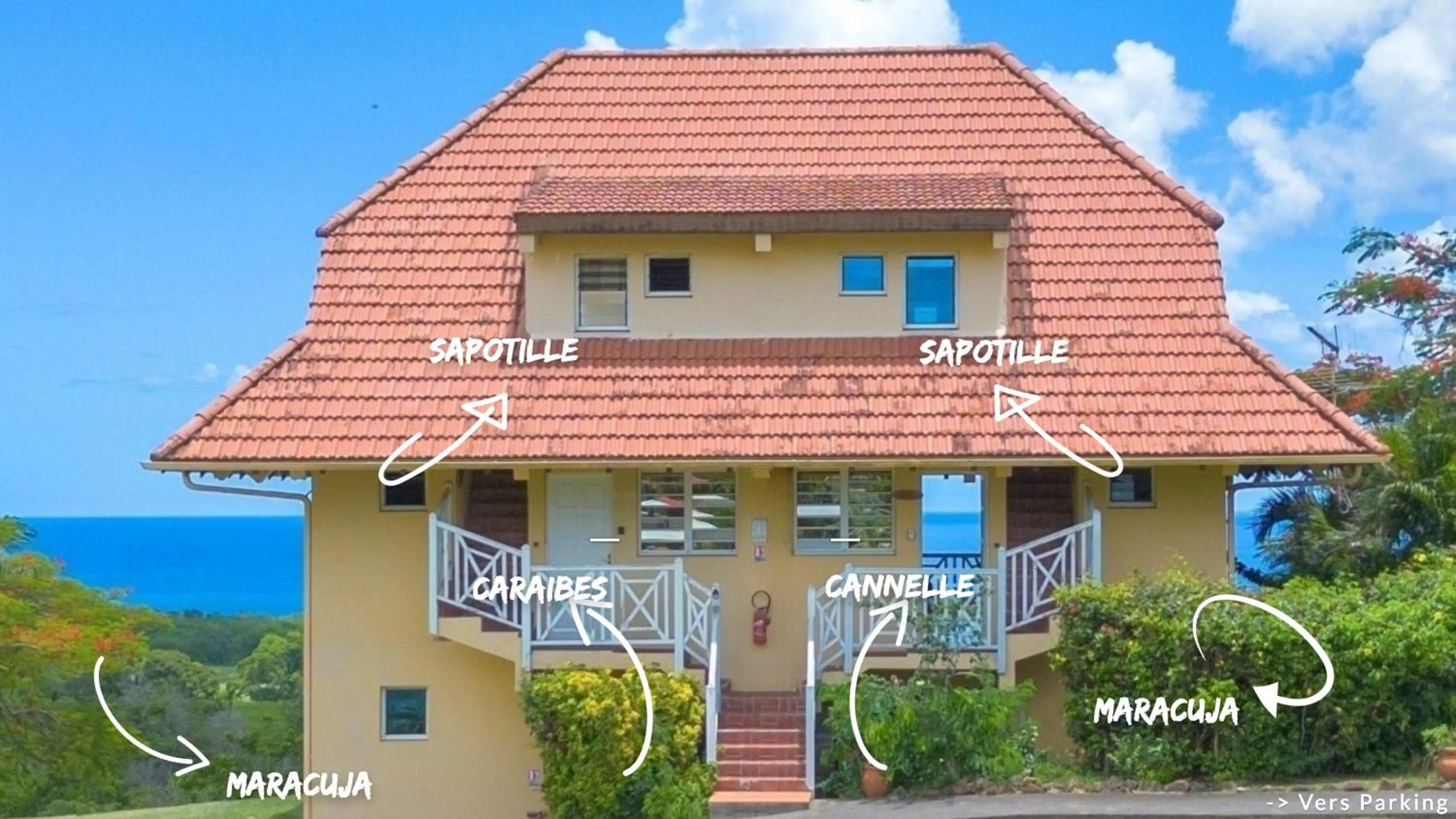 Facade/entrance in Domaine de l'Anse Ramier