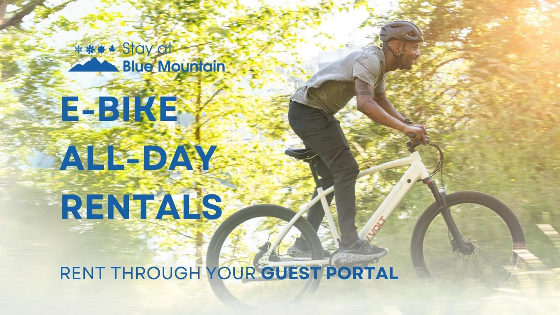 Cycling in Orchard Run Chalet