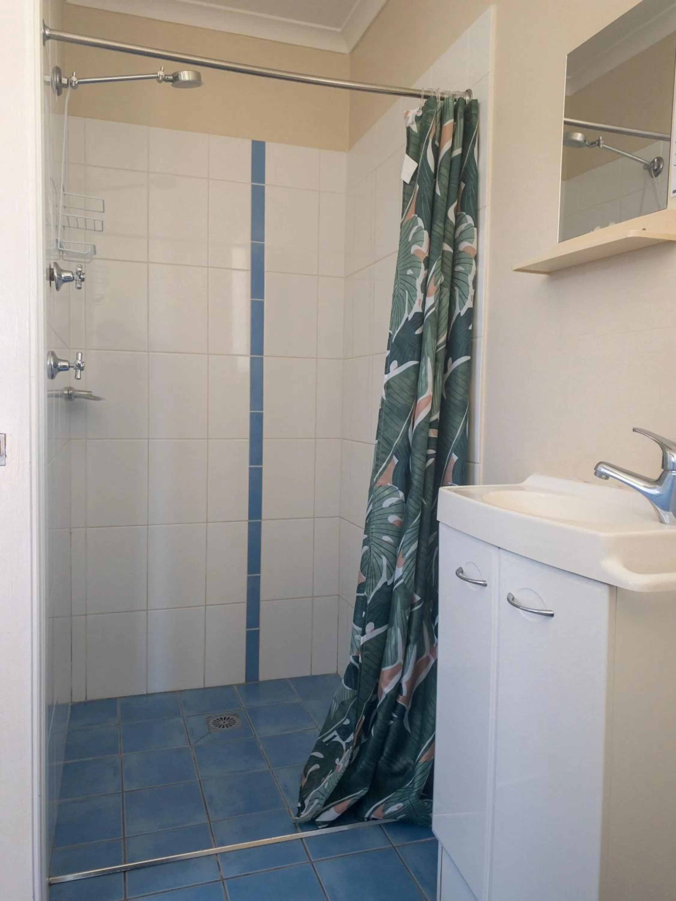 Shower in Timbertown Motel