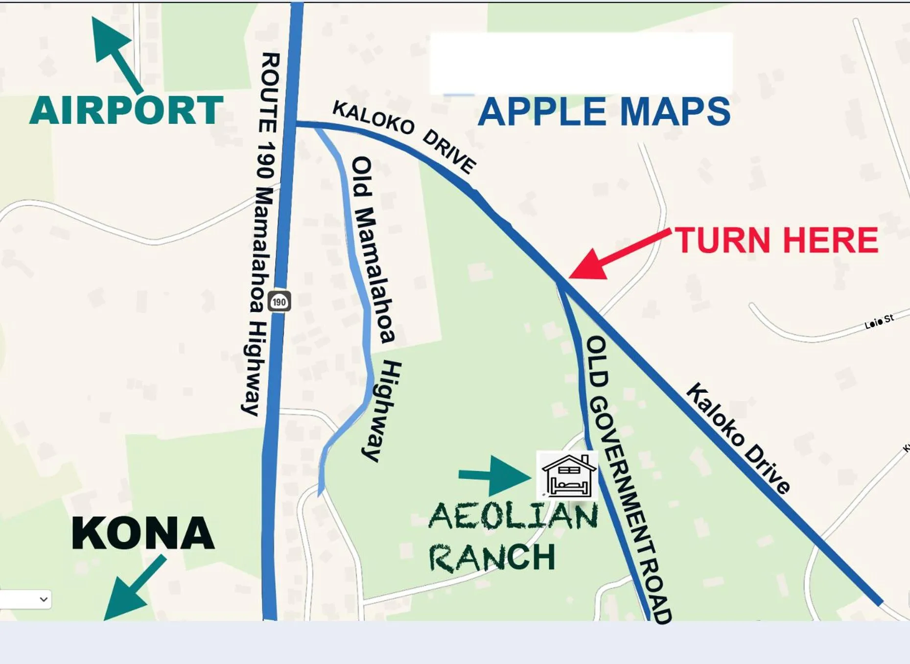 Aeolian Ranch Guest house